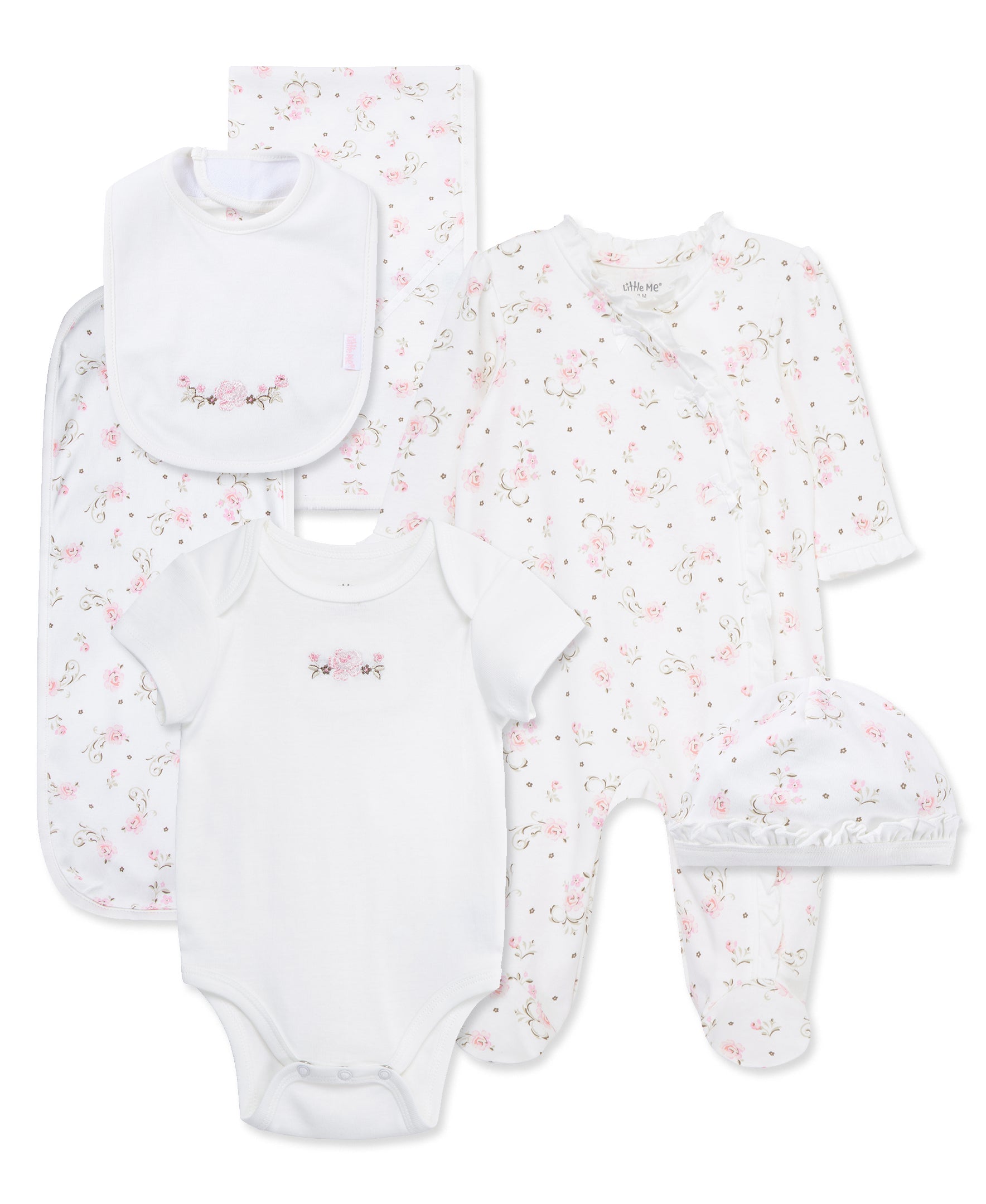 Vintage Rose Print Baby Gift Box Set - Little Me
