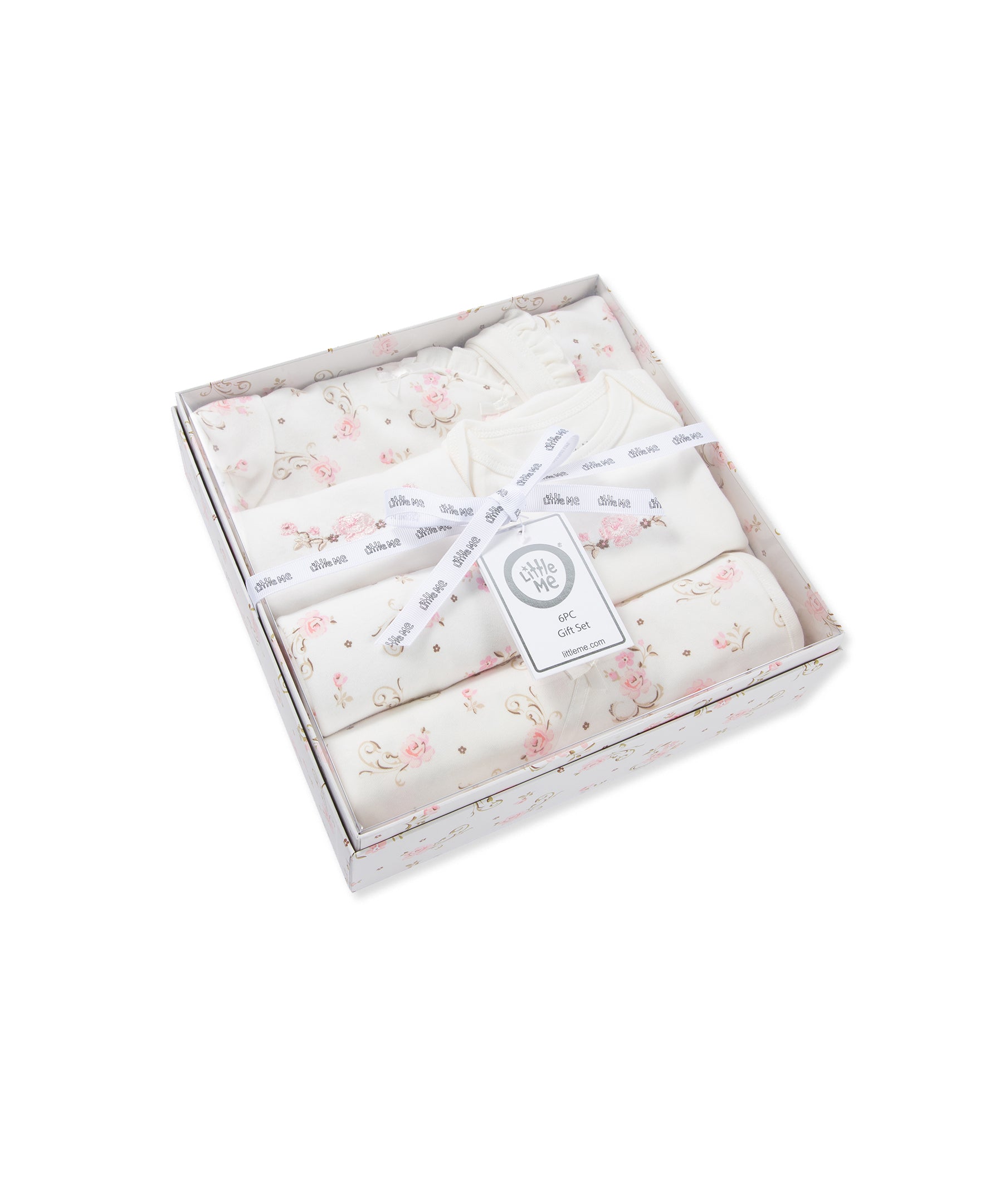Vintage Rose Print Baby Gift Box Set - Little Me