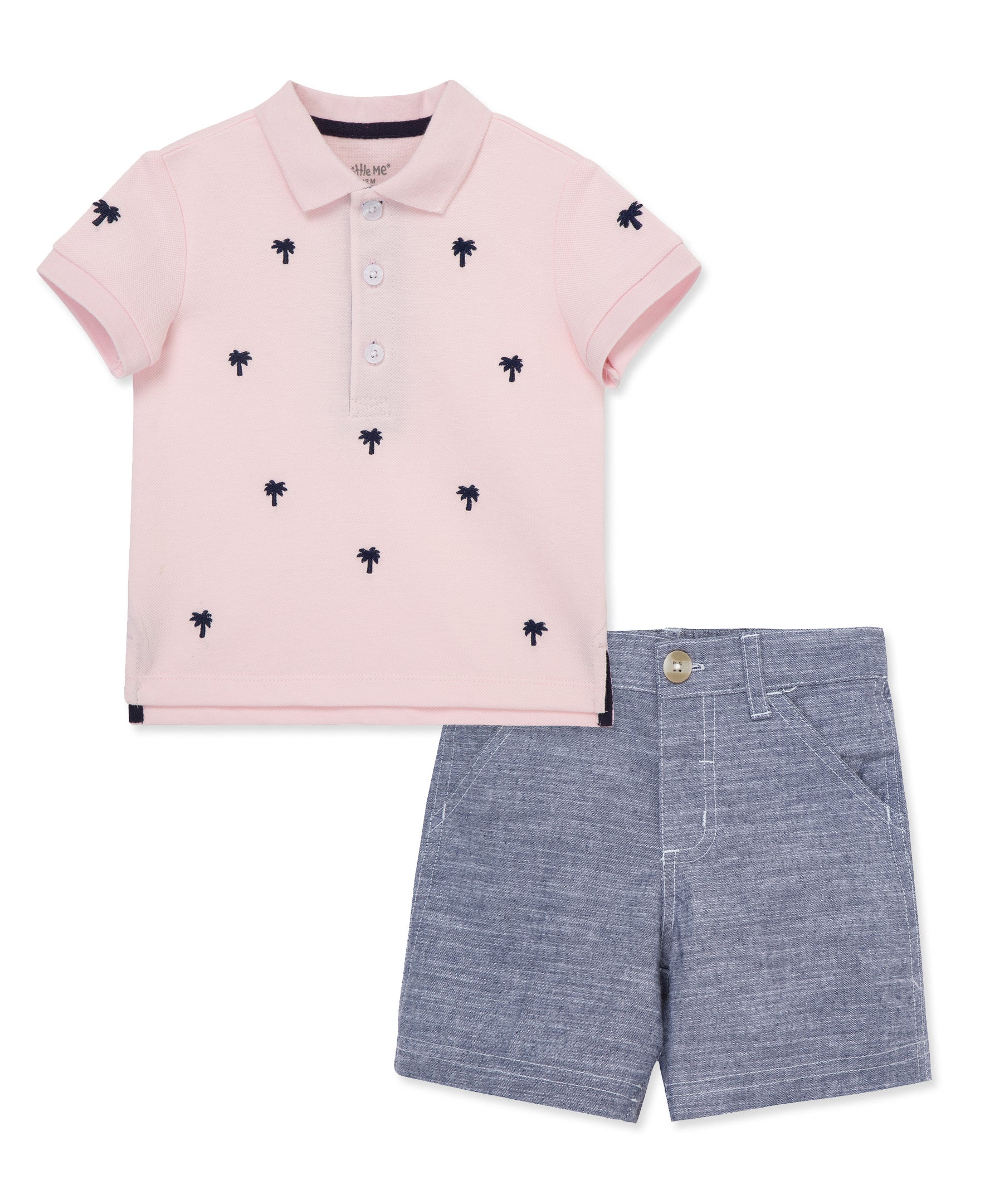 Palm Polo Short Set (2T-4T) - Little Me