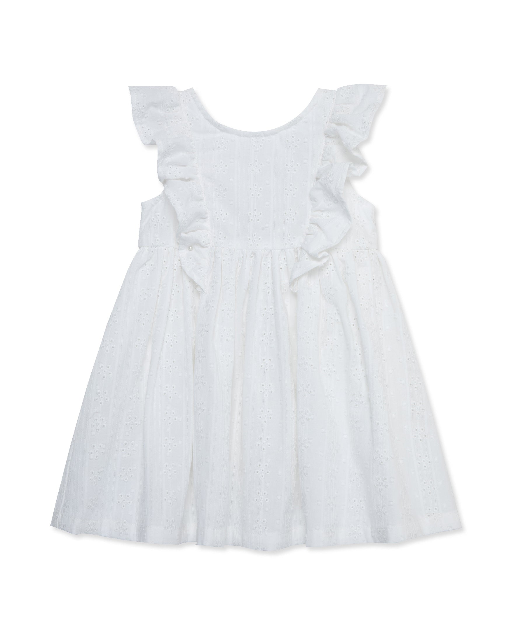 White Embroidered Woven Sundress Toddler 2T 4T