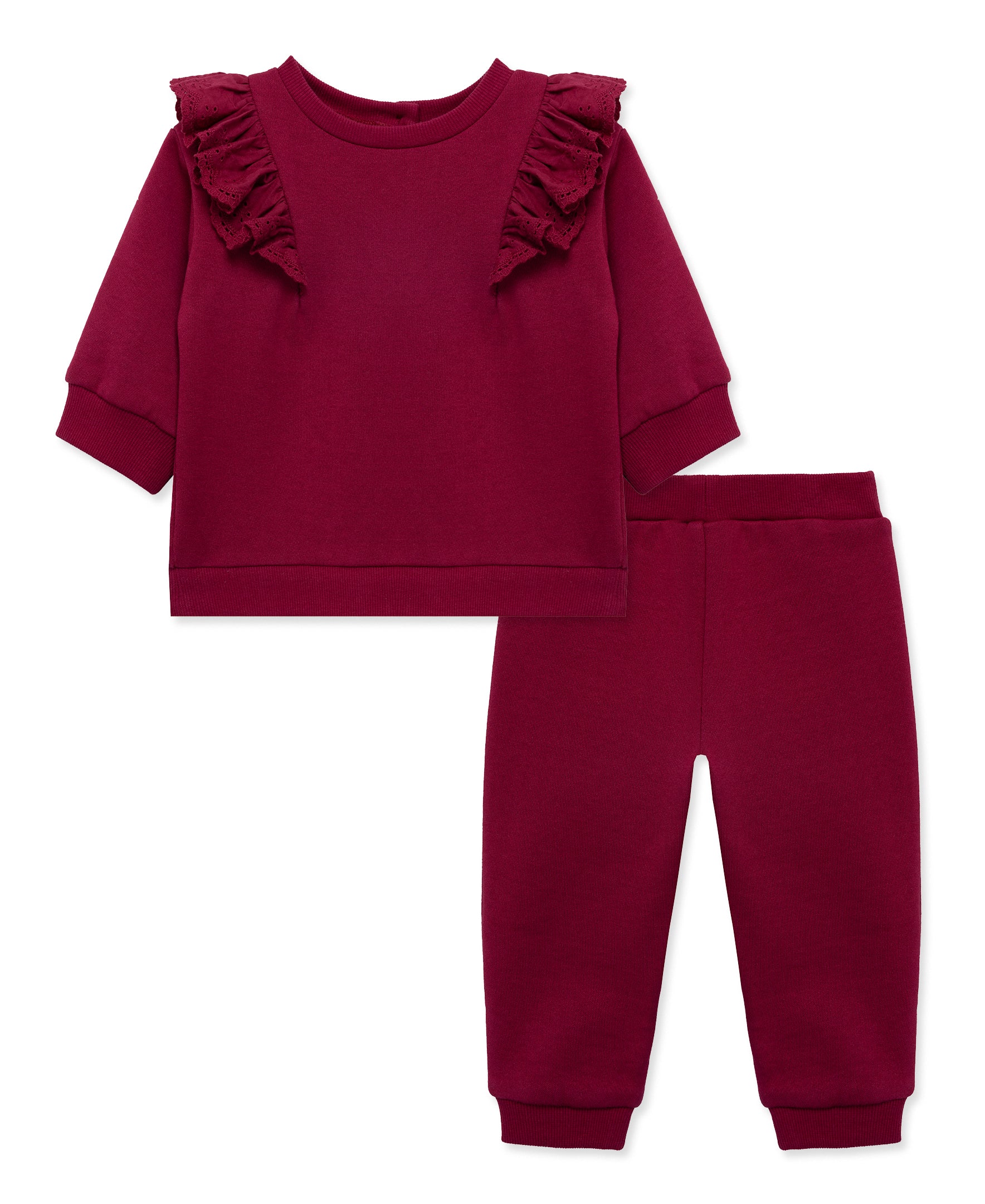 Burgundy Sweatshirt Set 2T 4T