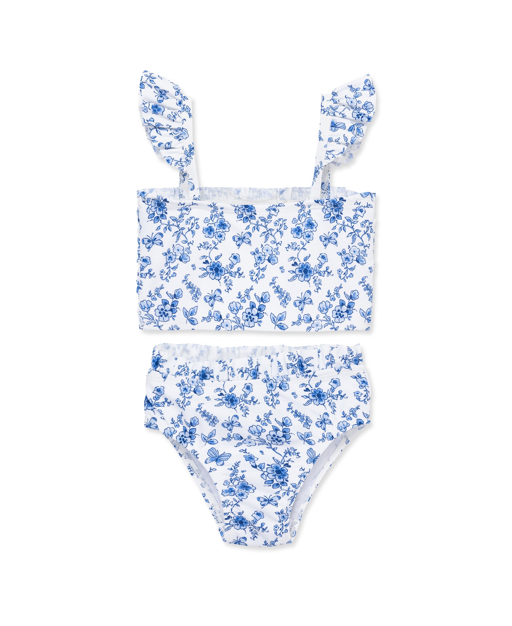 Blue Floral 2-Piece Swimsuit (6M-24M) - Little Me