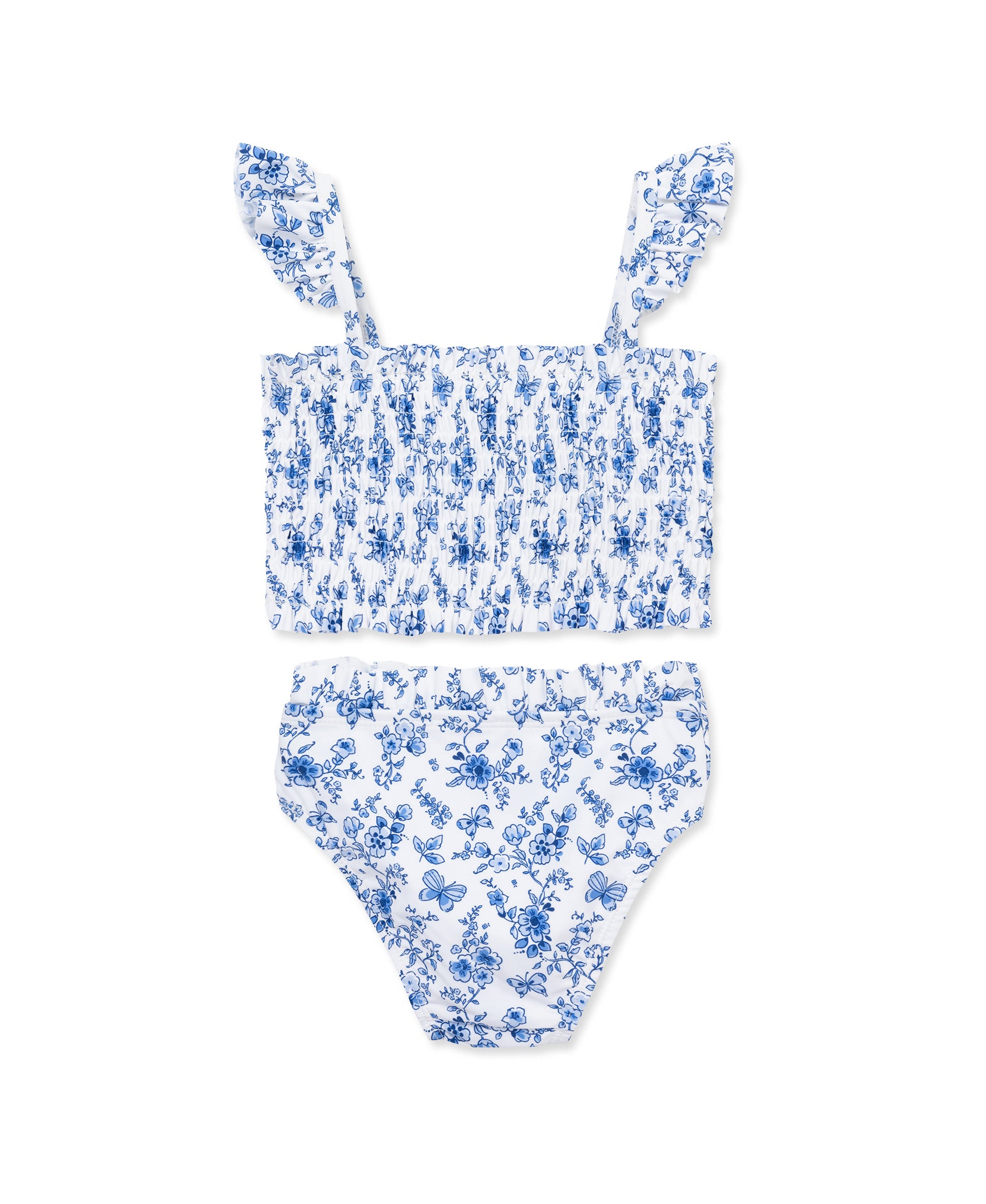 Blue Floral 2-Piece Swimsuit (6M-24M) - Little Me