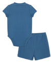 Blue Bodysuit & Short Set - Little Me