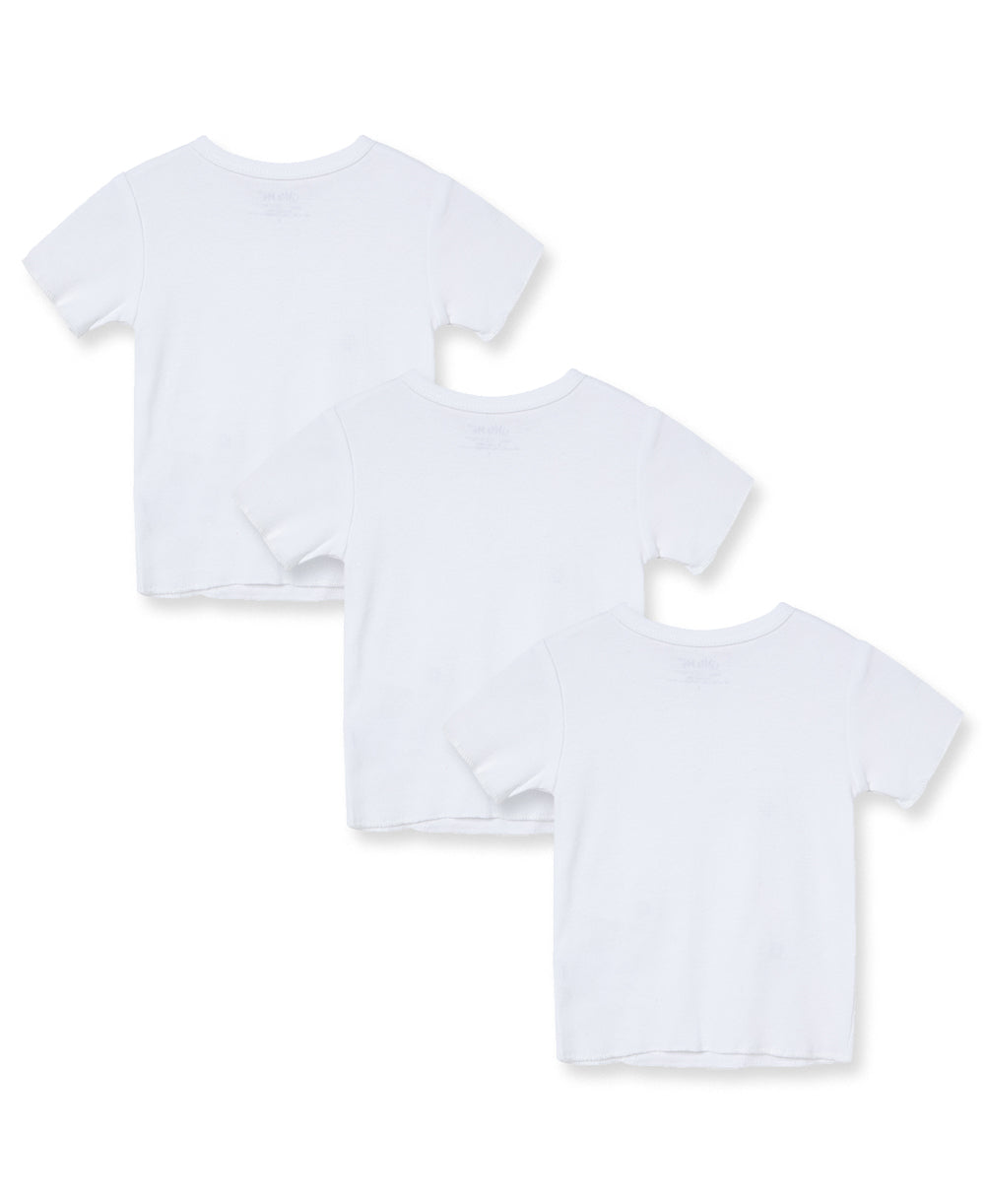 White 3-Pack T-Shirts - Little Me