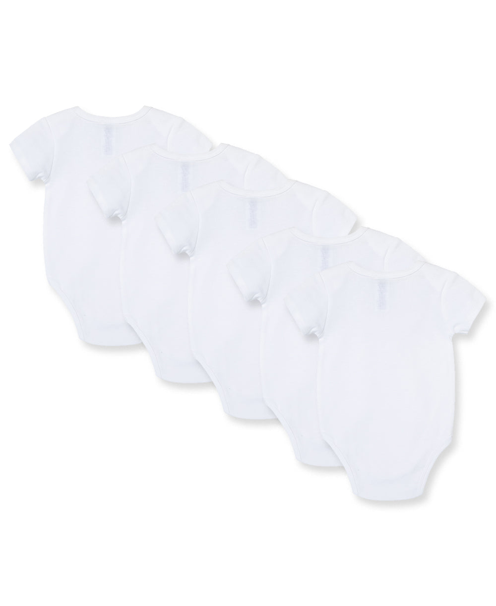 White 5-Pack Bodysuits - Little Me