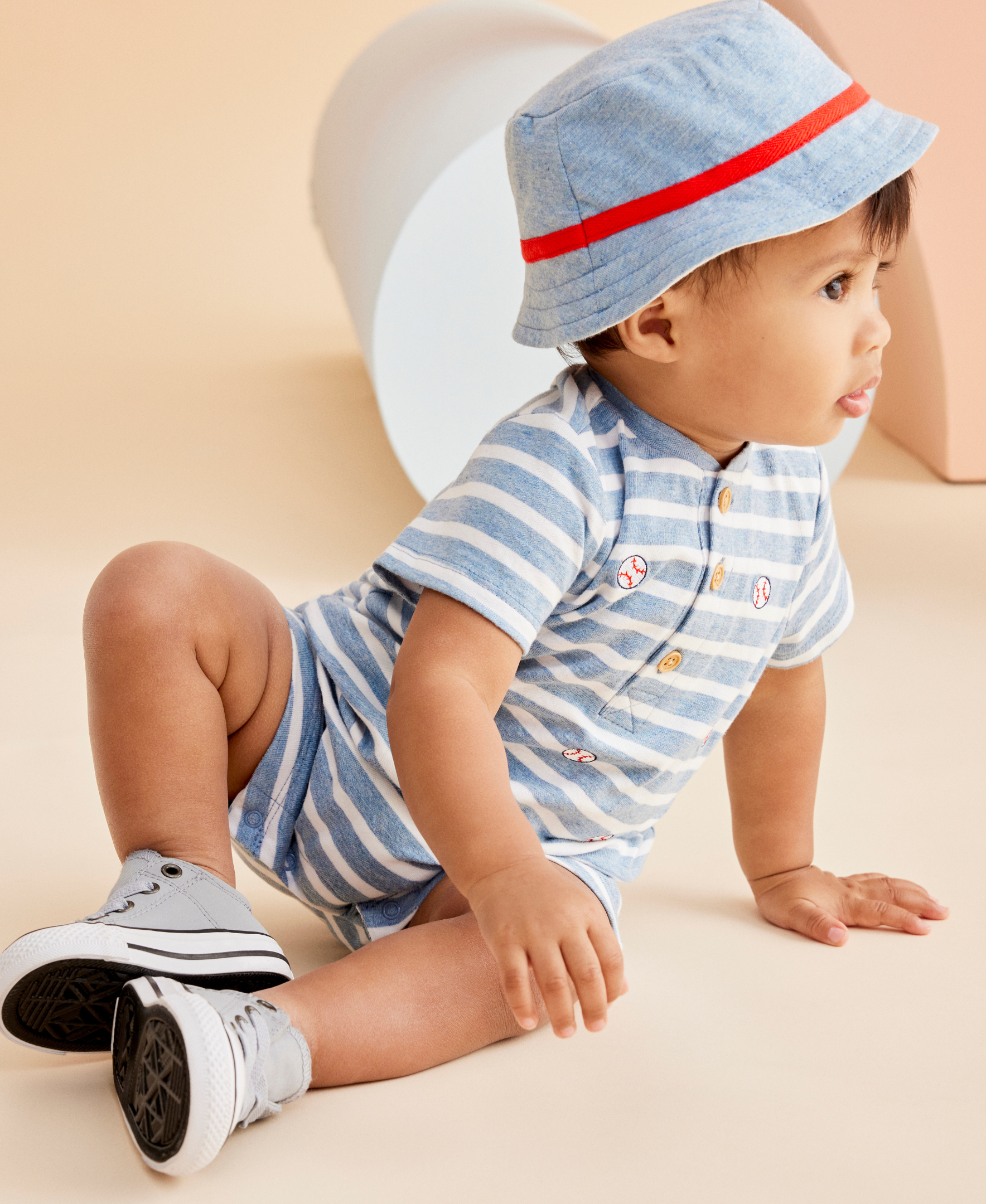 Baseball Romper & Hat - Little Me