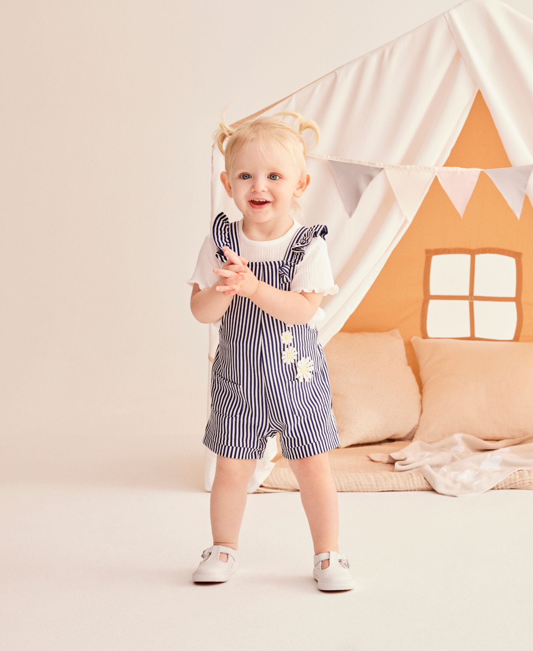 Daisy Knit Shortall Set (12M-24M) - Little Me