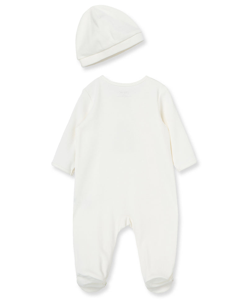 Giraffe Footed One-Piece & Hat