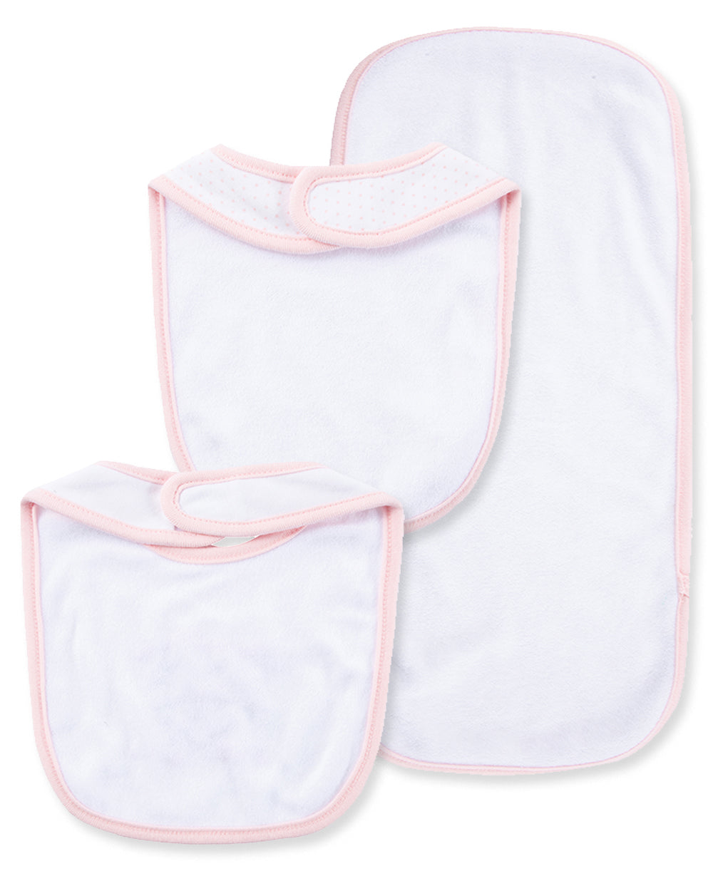 Thank Heaven For Little Girls Bib & Burp Set - Little Me