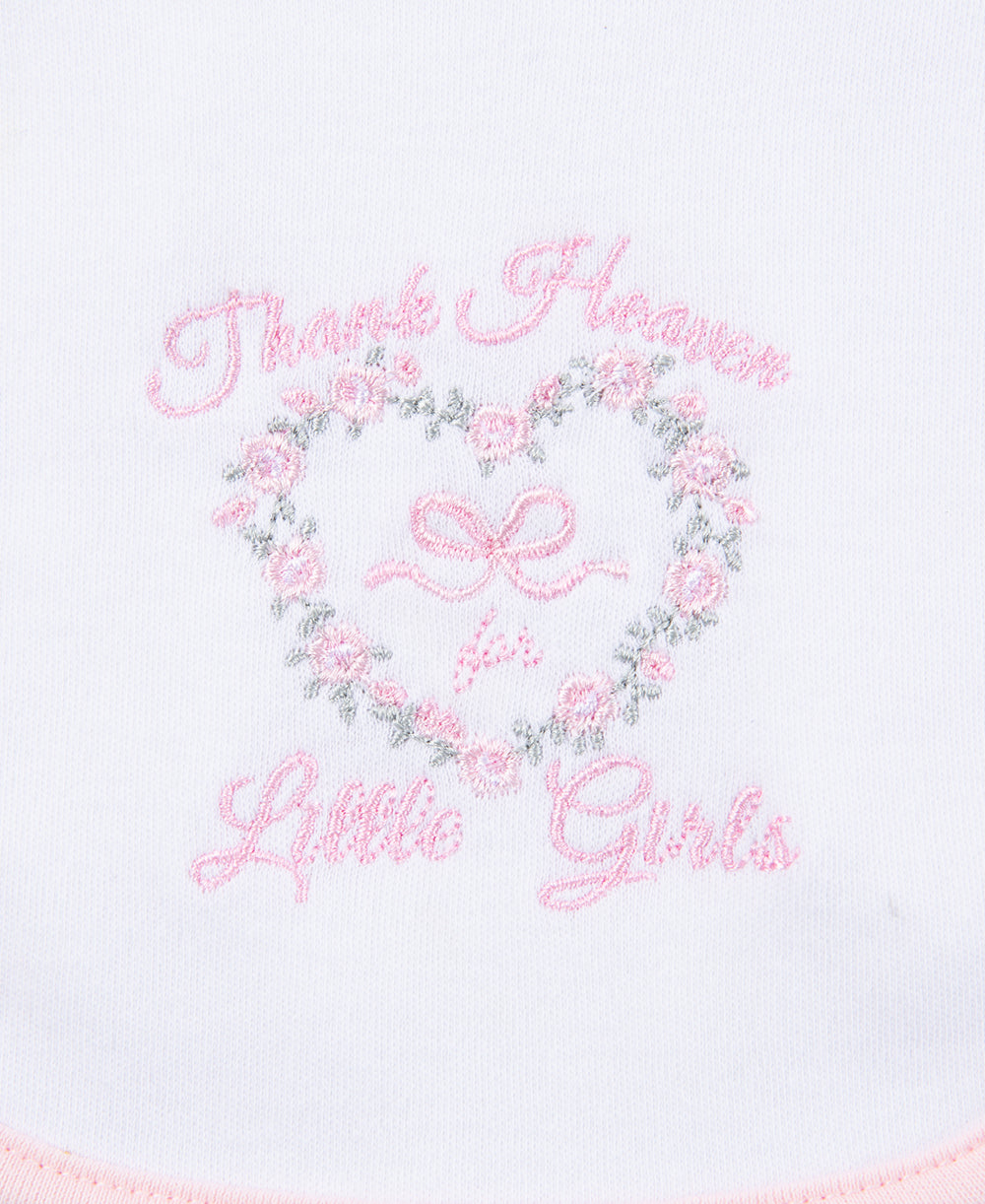 Thank Heaven For Little Girls Bib & Burp Set - Little Me