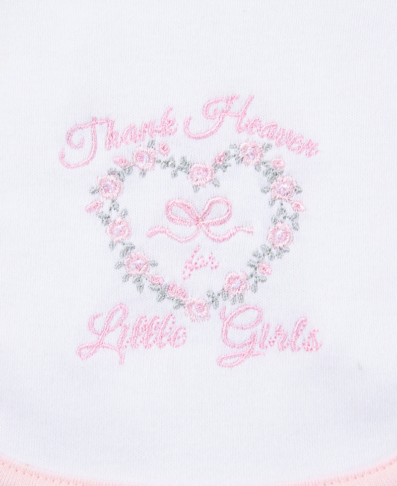 Thank Heaven For Little Girls Bib & Burp Set