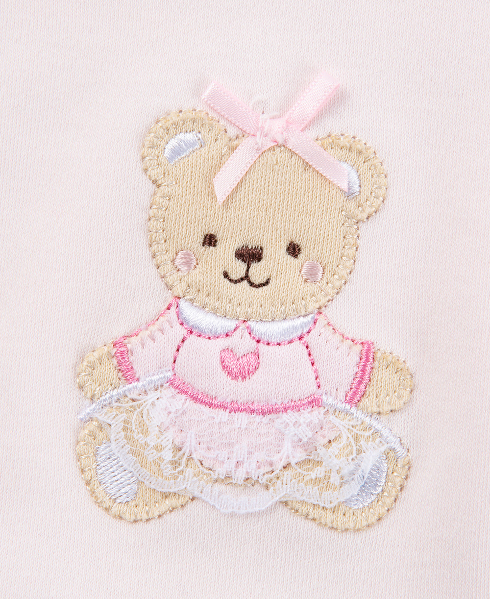 Pink Bear Bib & Burp Set - Little Me