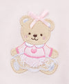 Pink Bear Bib & Burp Set