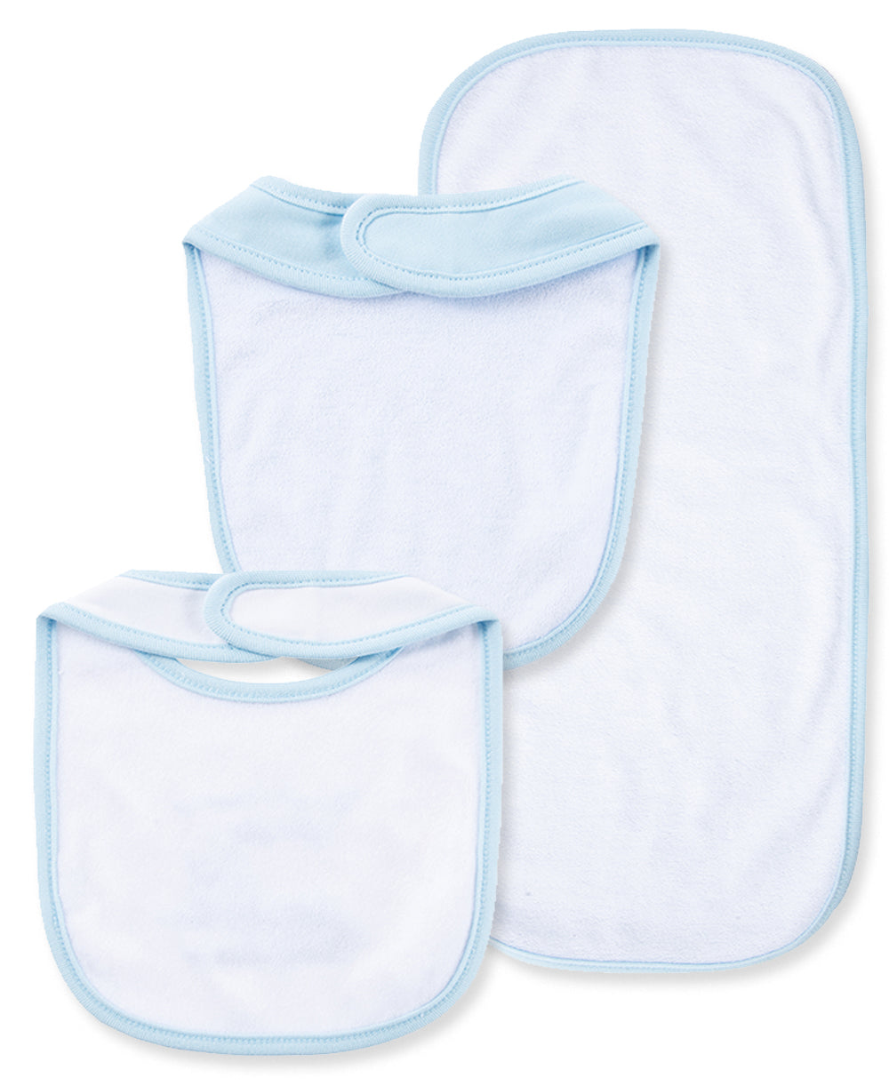 Thank Heaven For Little Boys Bib & Burp Set - Little Me