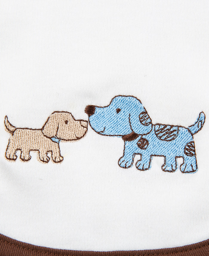 Puppy Basic Bib & Burp Boxed Set - Blue main image 0