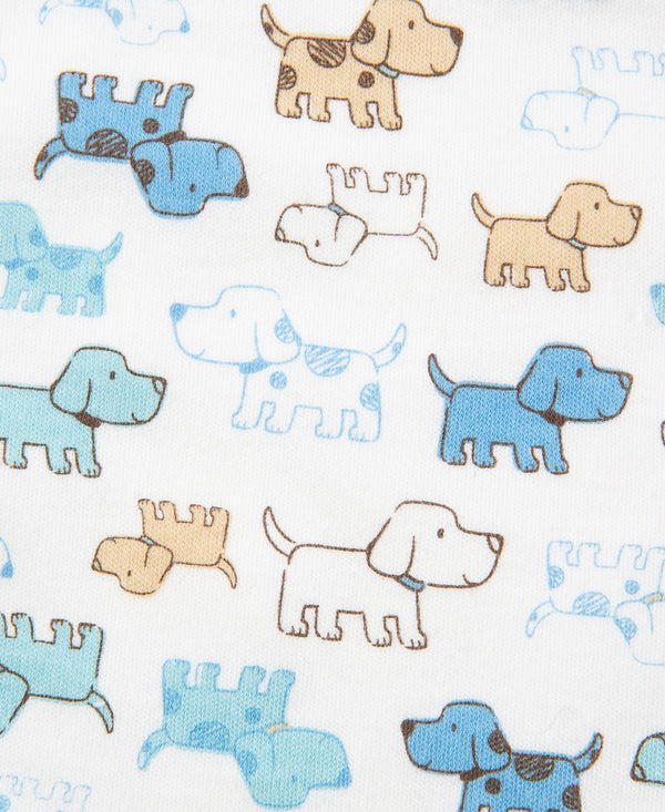 Puppy Basic Bib & Burp Boxed Set - Blue main image 1