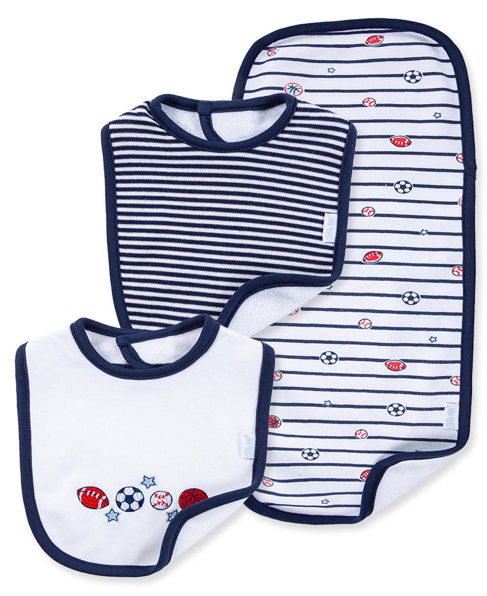 Sports Star Bib & Burp Set - Little Me