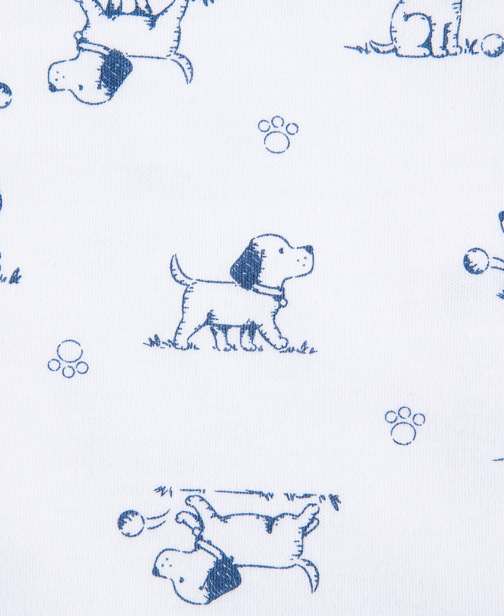 Puppy Toile Receiving Blanket - Little Me