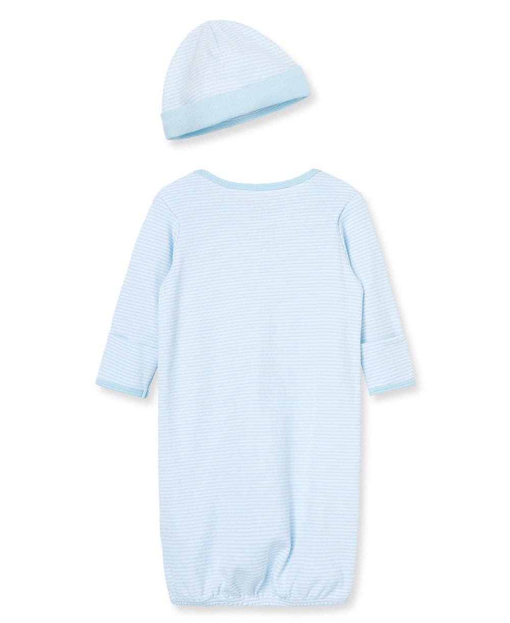 Thank Heaven for Little Boys Sleeper Gown And Hat - Little Me