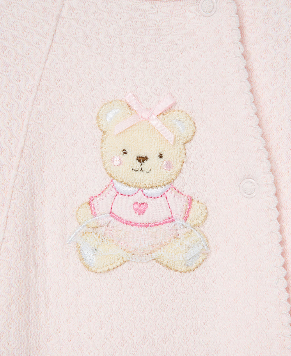 Pink Bear Footed One-Piece - Little Me