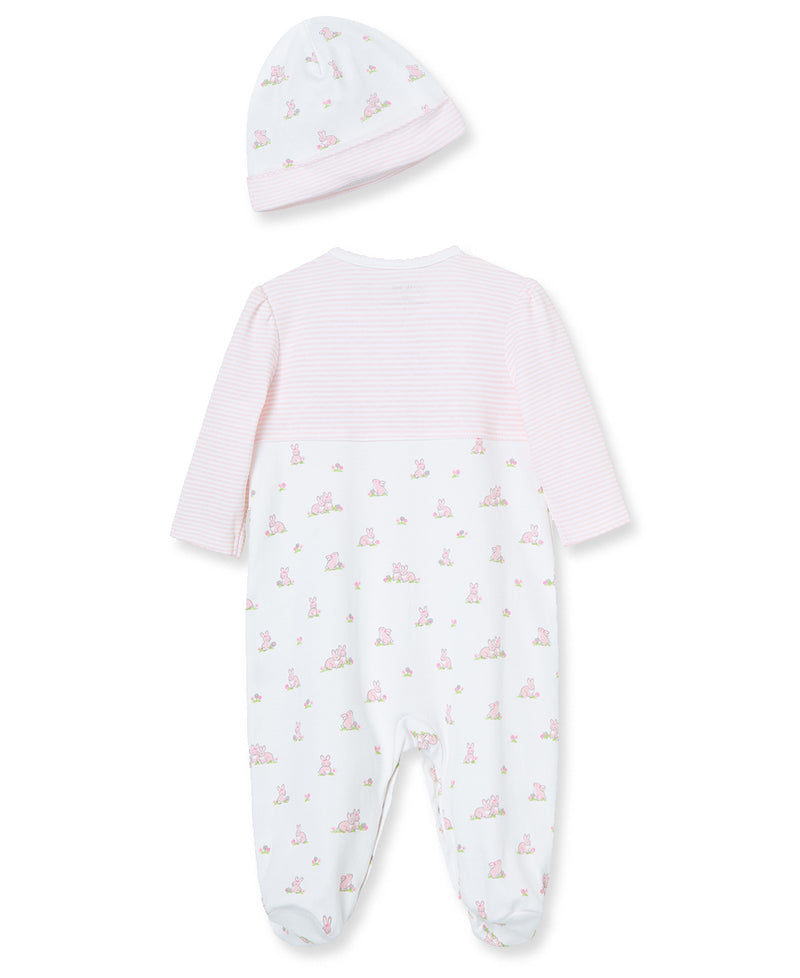 Newborn Footed One Piece with Hat main image 0