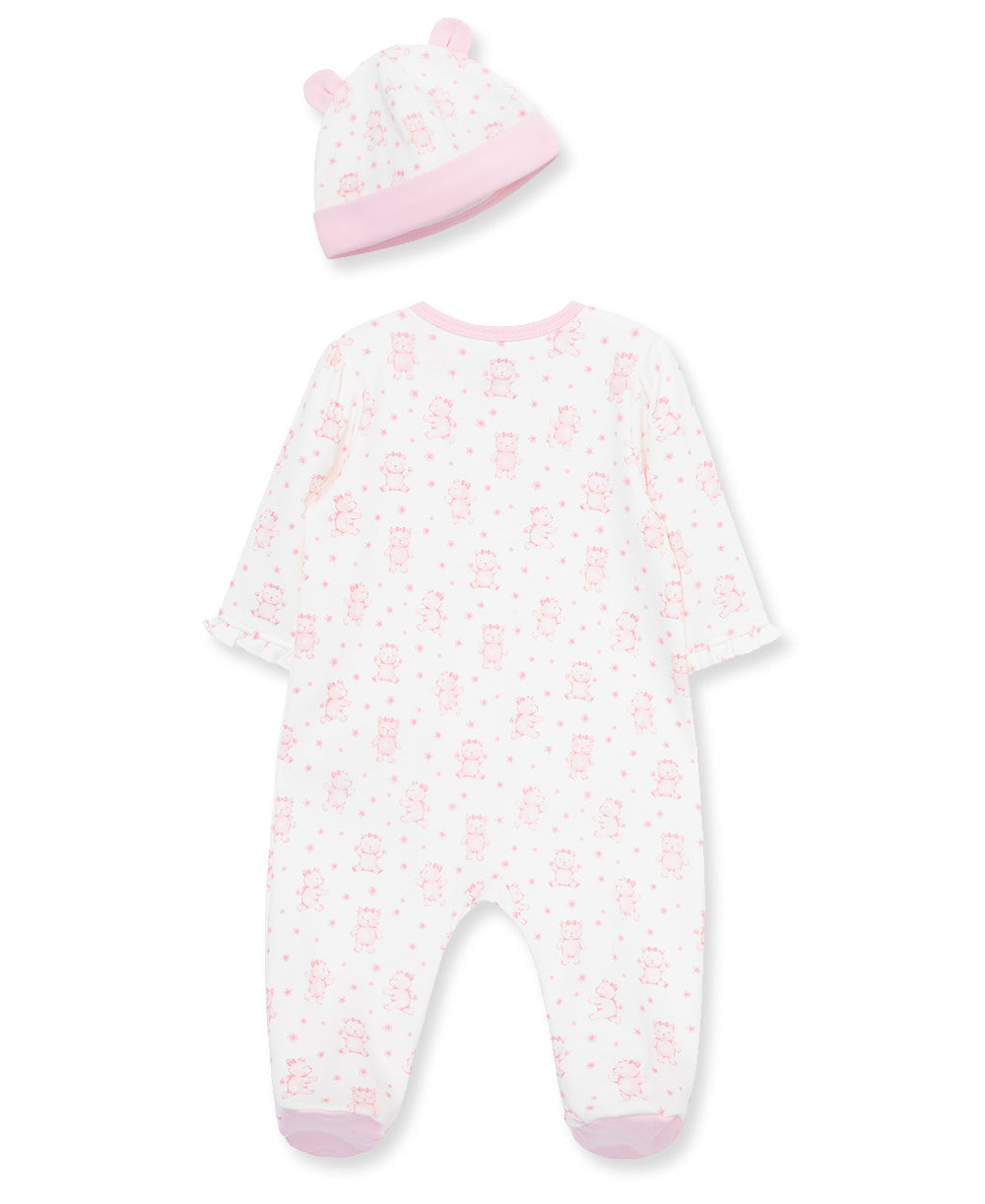 Joyful Bear 2-Way-Zip Footie & Hat - Little Me