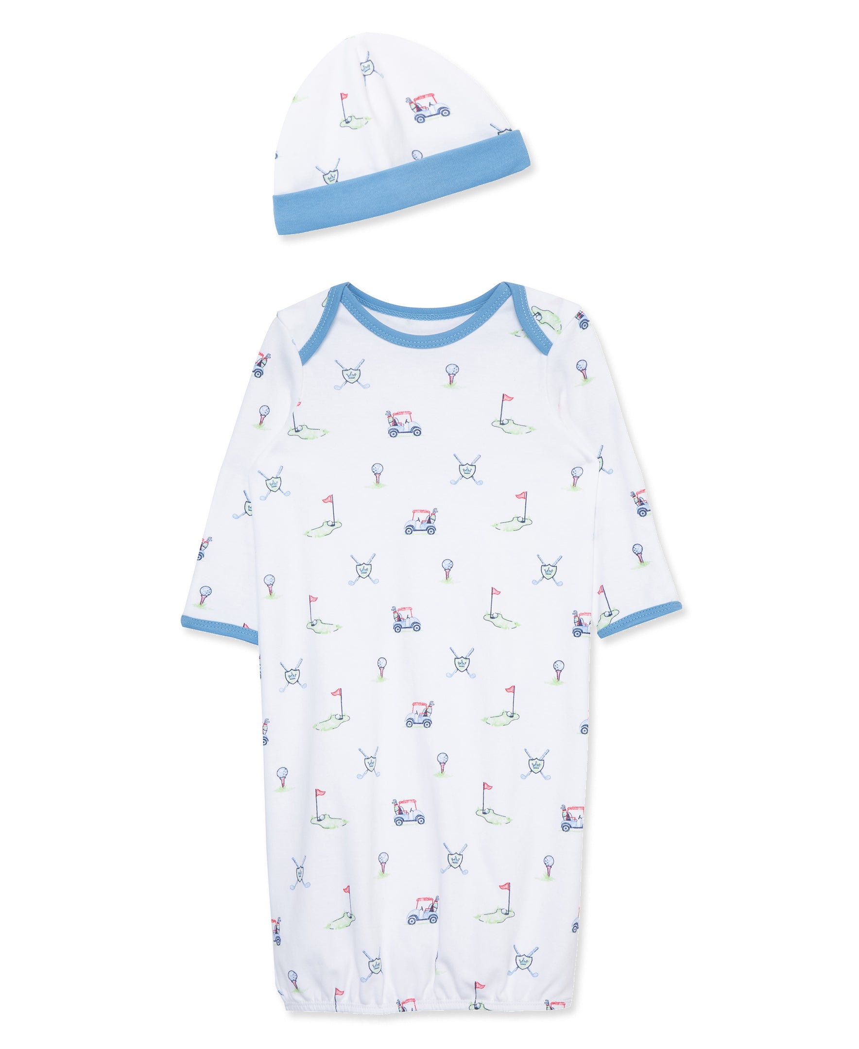 Golf Club Sleeper Gown And Hat - Little Me