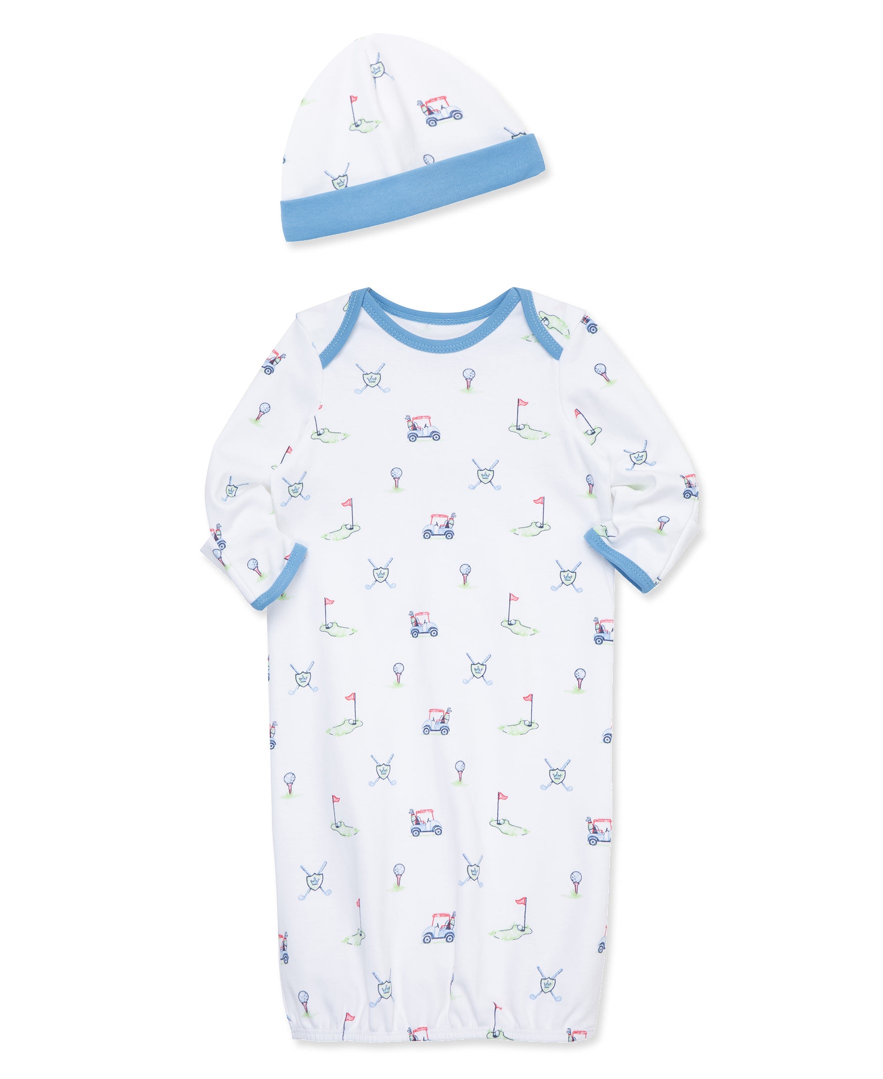 Golf Club Sleeper Gown And Hat - Little Me