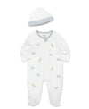 Safari 2-Way-Zip Footed One-Piece & Hat - Little Me