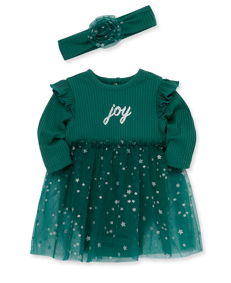 Green Joy Bodysuit Set & Headband - Little Me