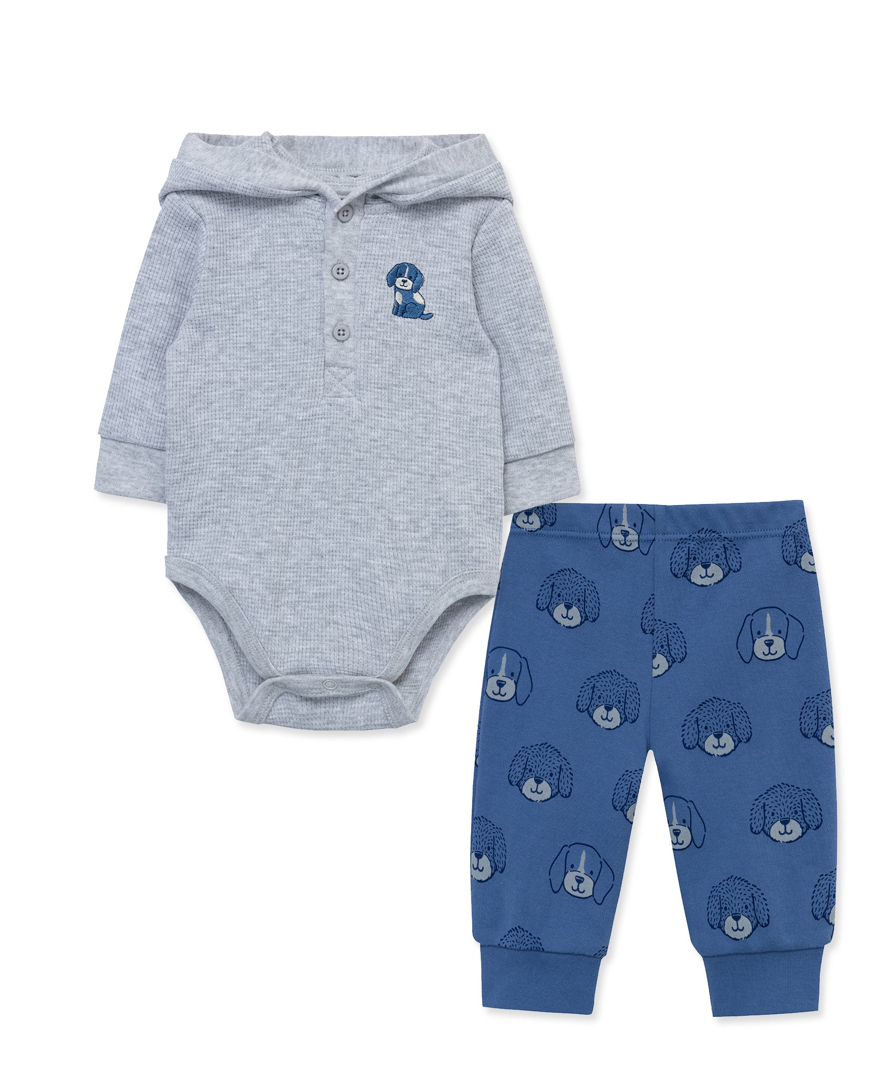 Puppy Bodysuit & Pant Set (3M-12M) - Little Me