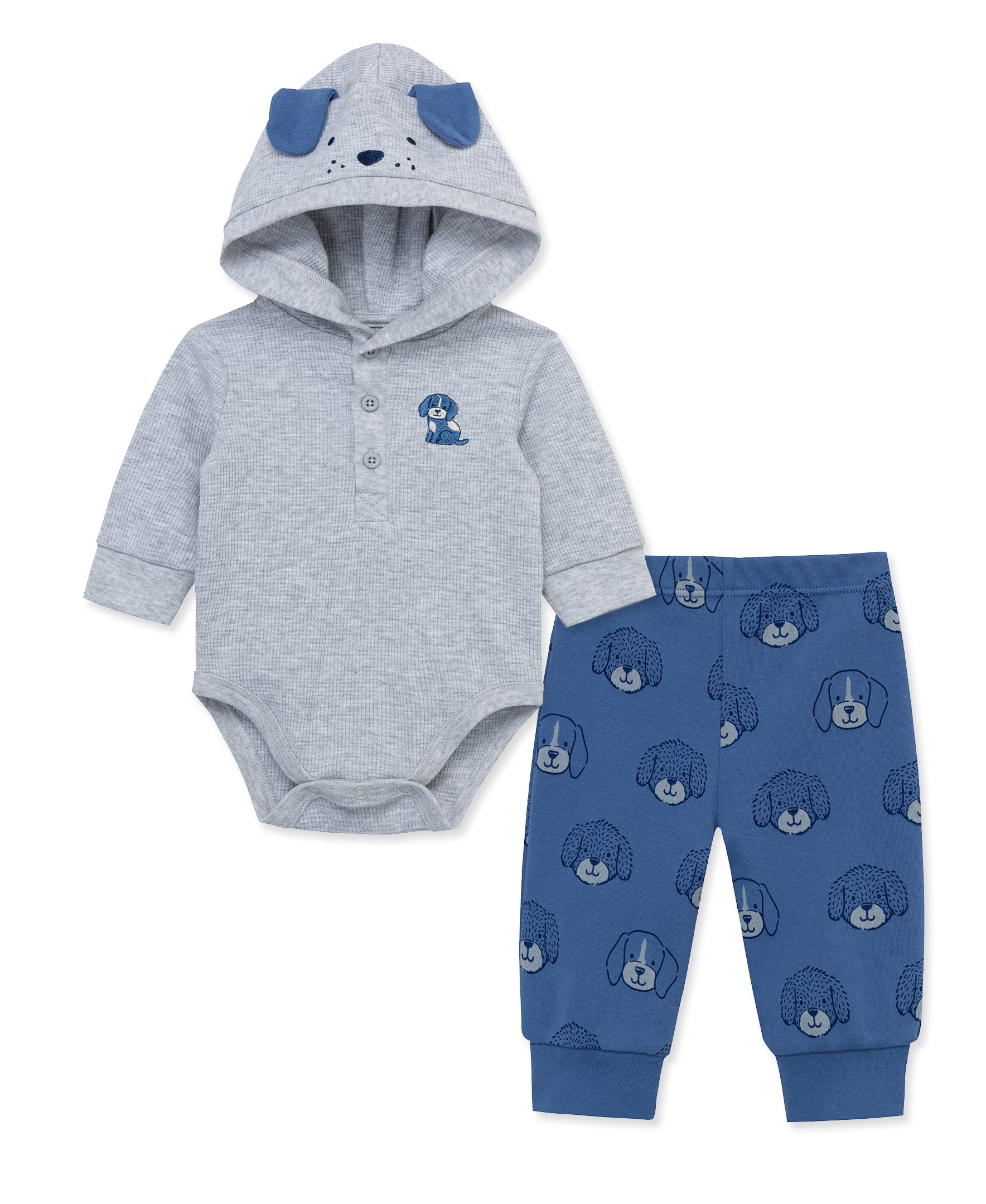 Puppy Bodysuit & Pant Set (3M-12M) - Little Me