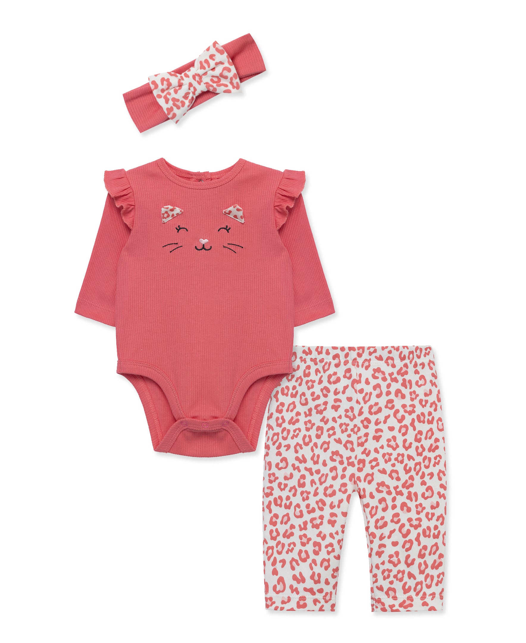 Leopard Bodysuit & Pant Set (3M-12M) - Little Me