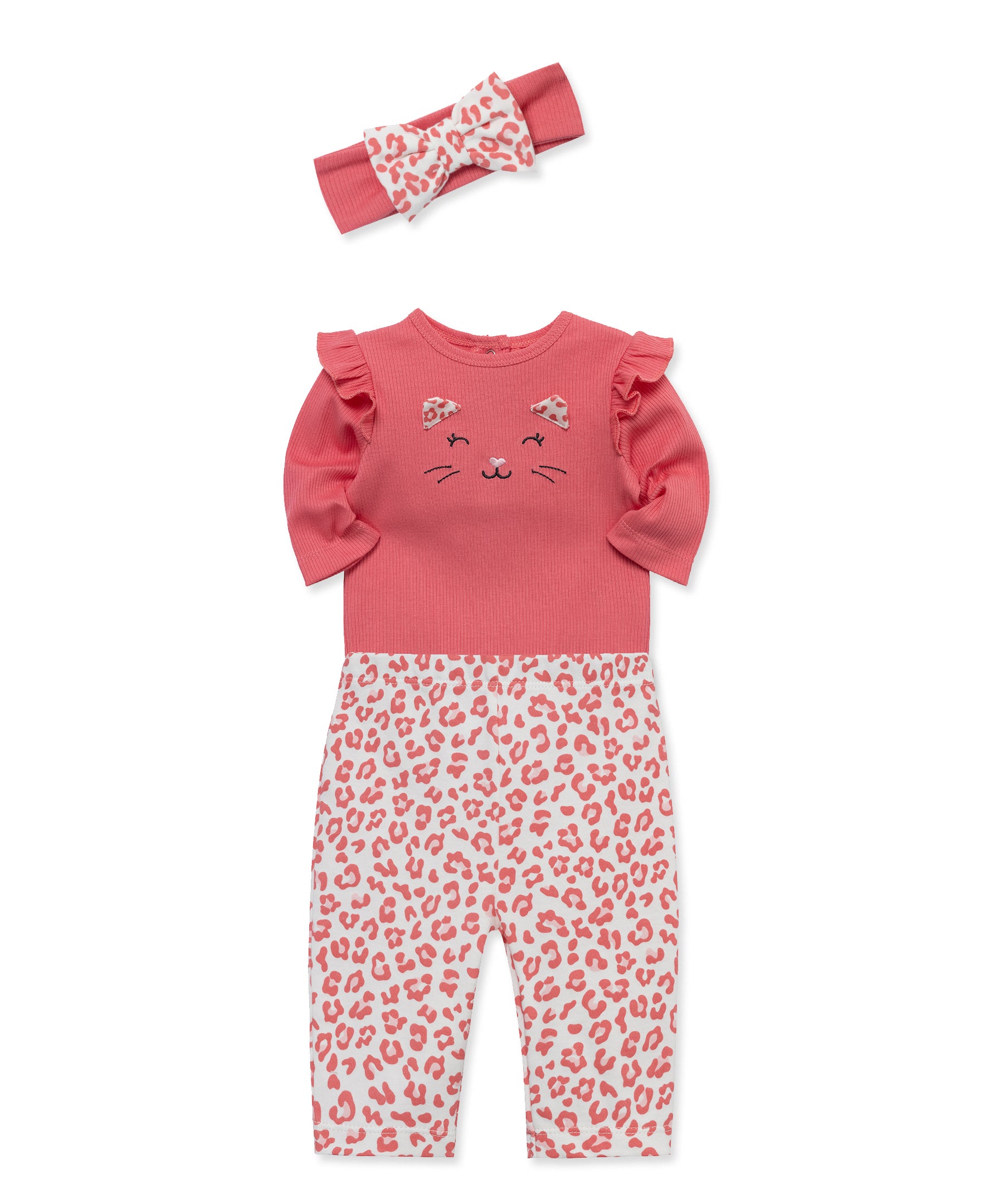 Leopard Bodysuit & Pant Set (3M-12M) - Little Me