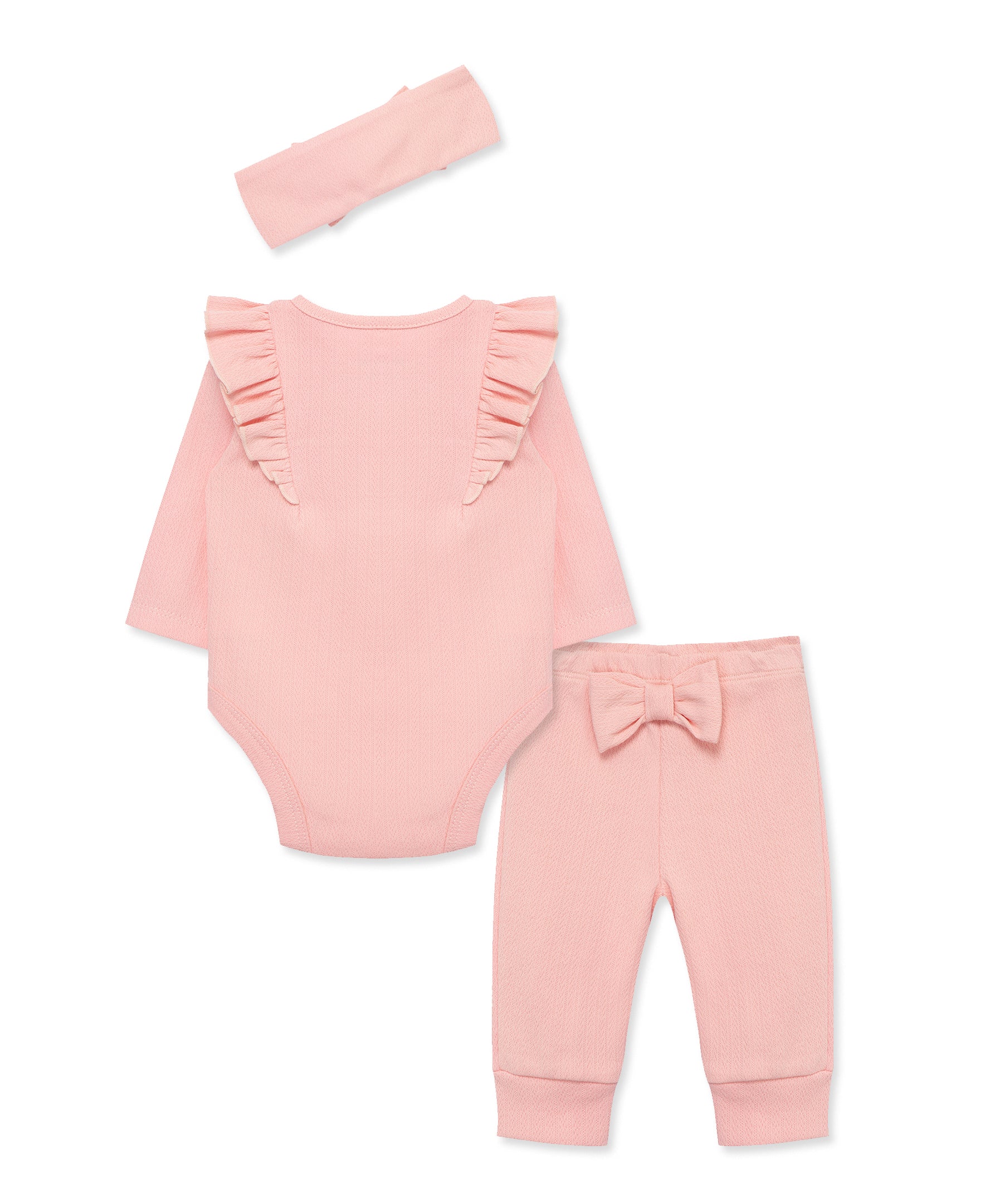 Pink Pointelle Bodysuit & Pant Set - Little Me