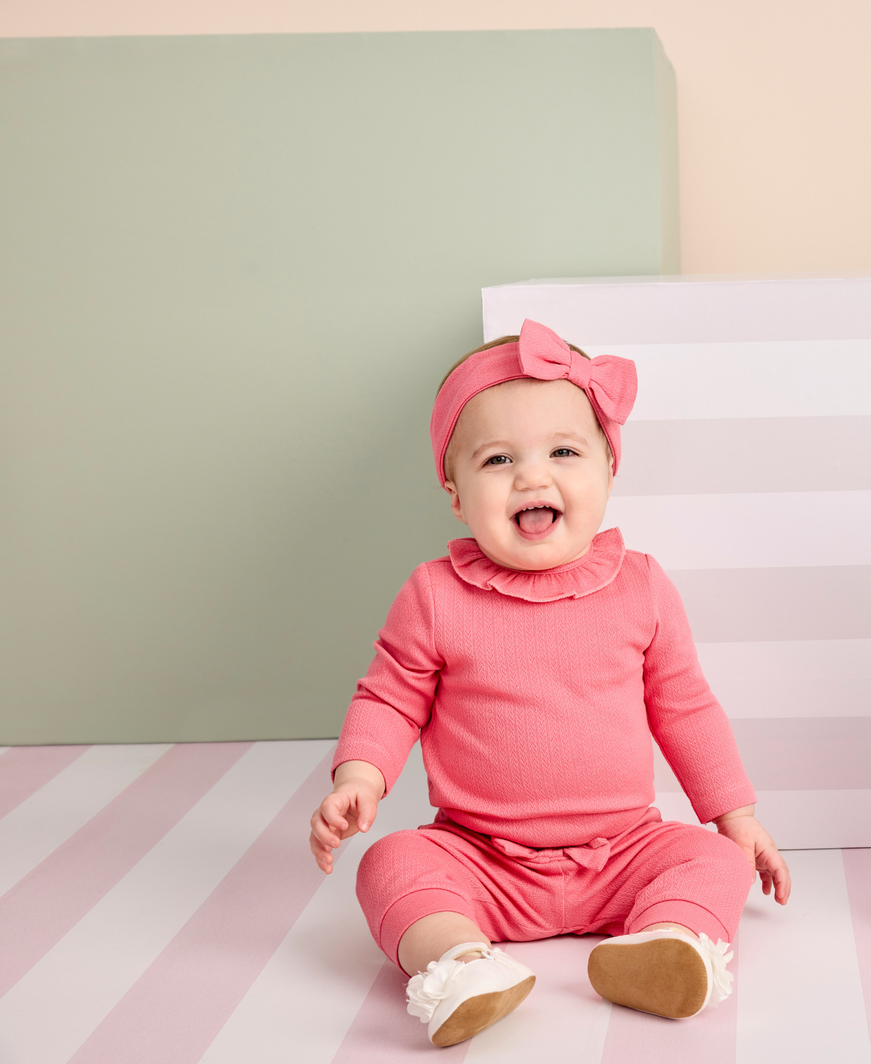 Rose Pointelle Bodysuit & Pant Set - Little Me