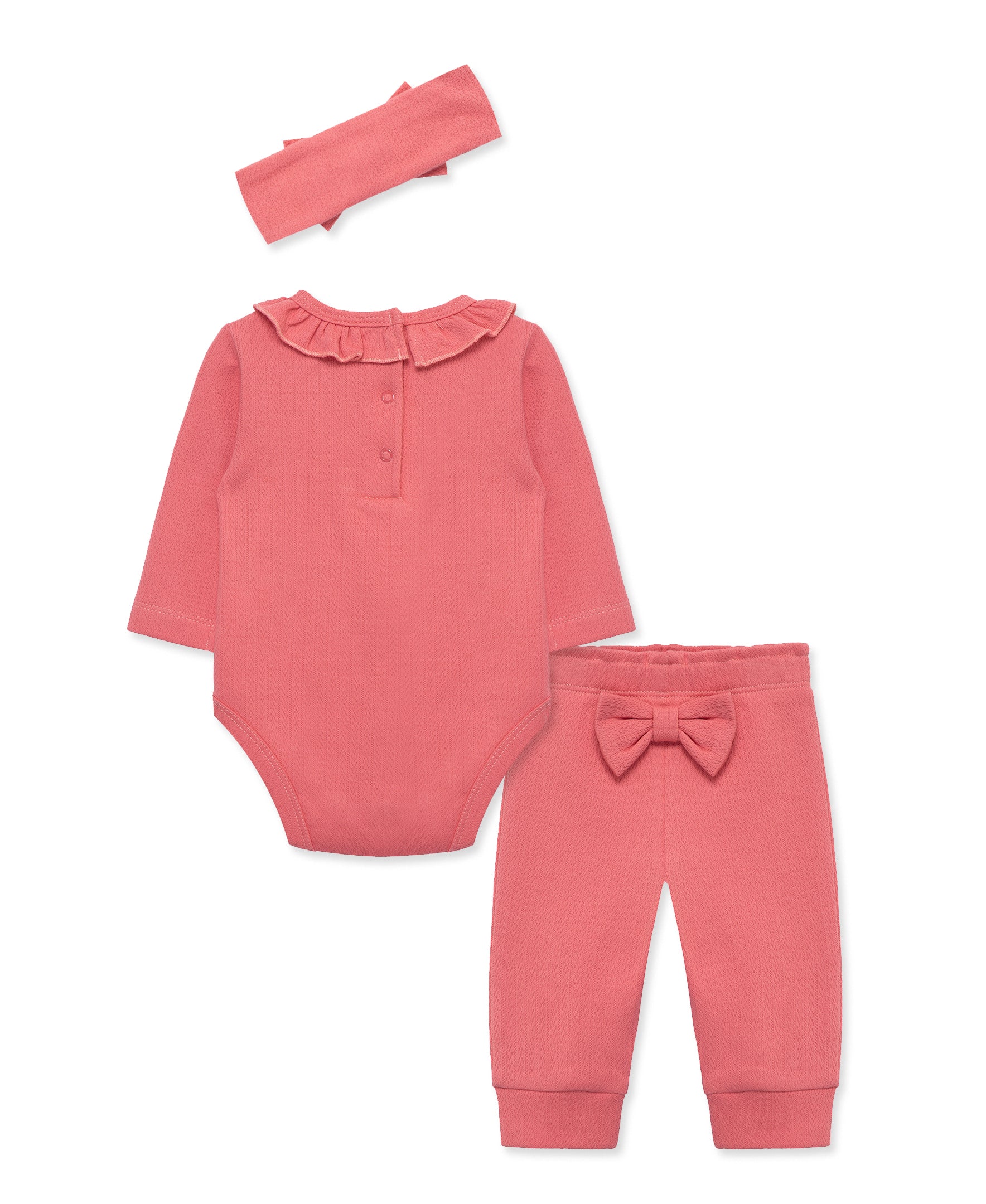 Rose Pointelle Bodysuit & Pant Set - Little Me