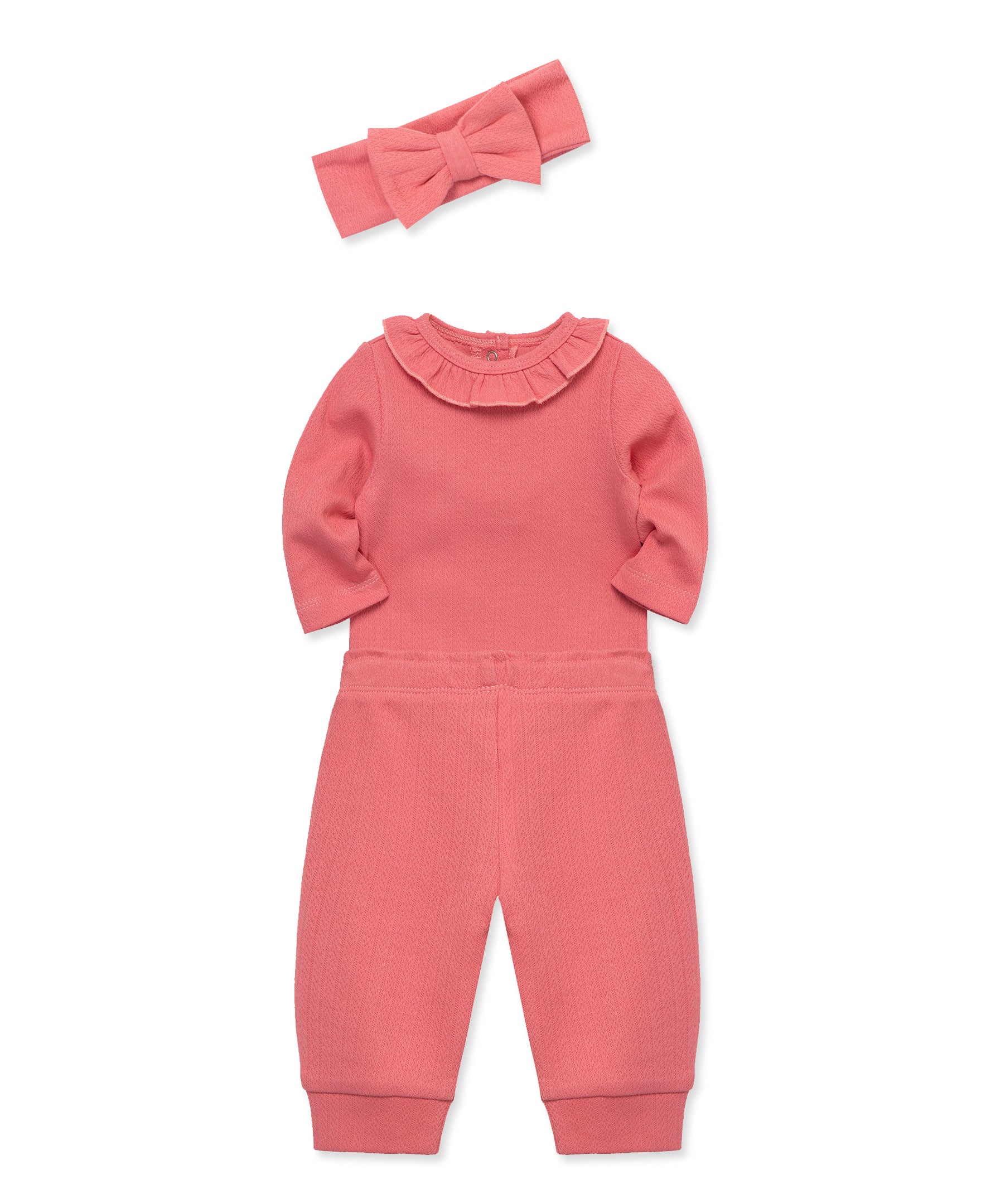 Rose Pointelle Bodysuit & Pant Set - Little Me