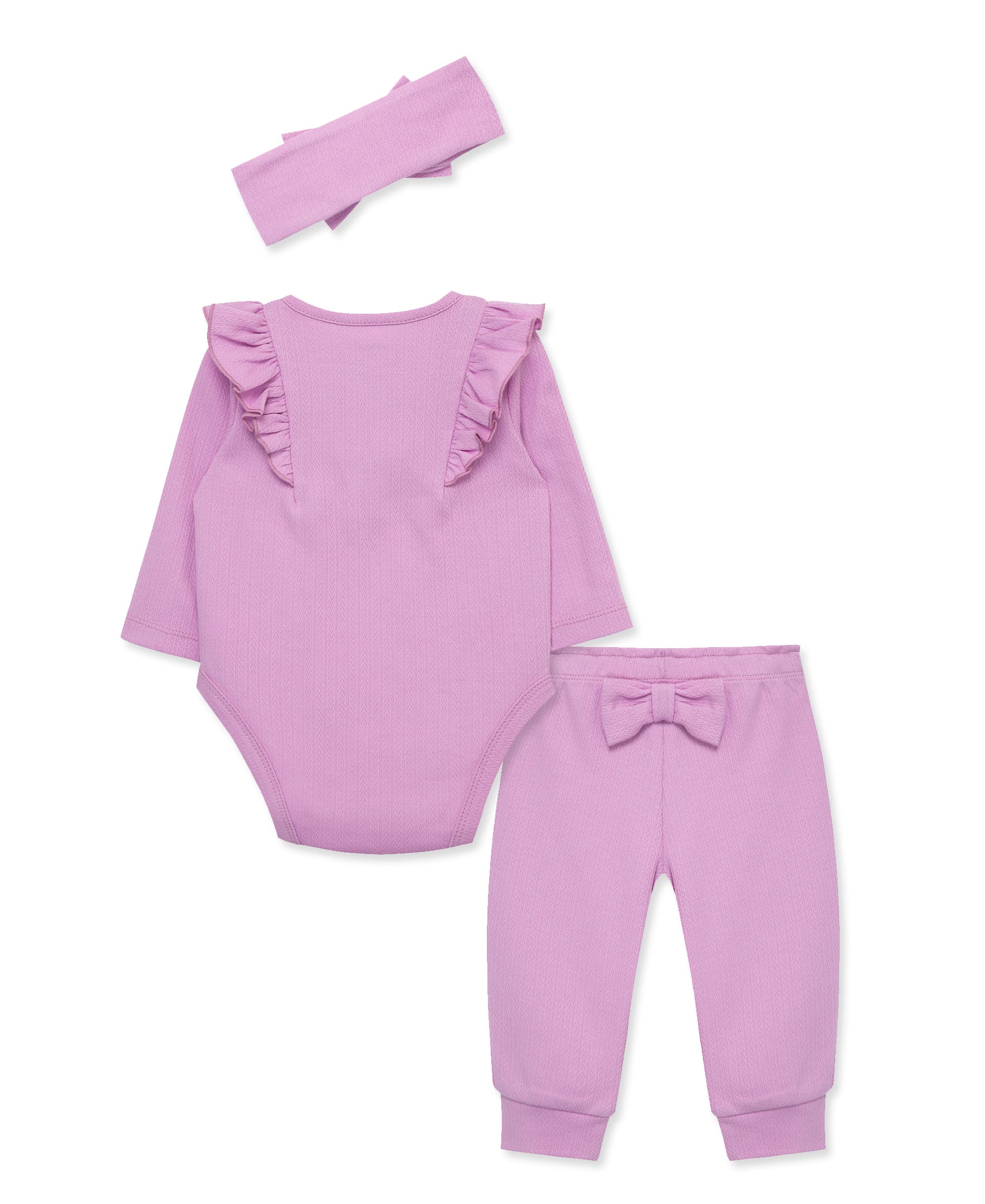 Orchid Pointelle Bodysuit & Pant Set - Little Me