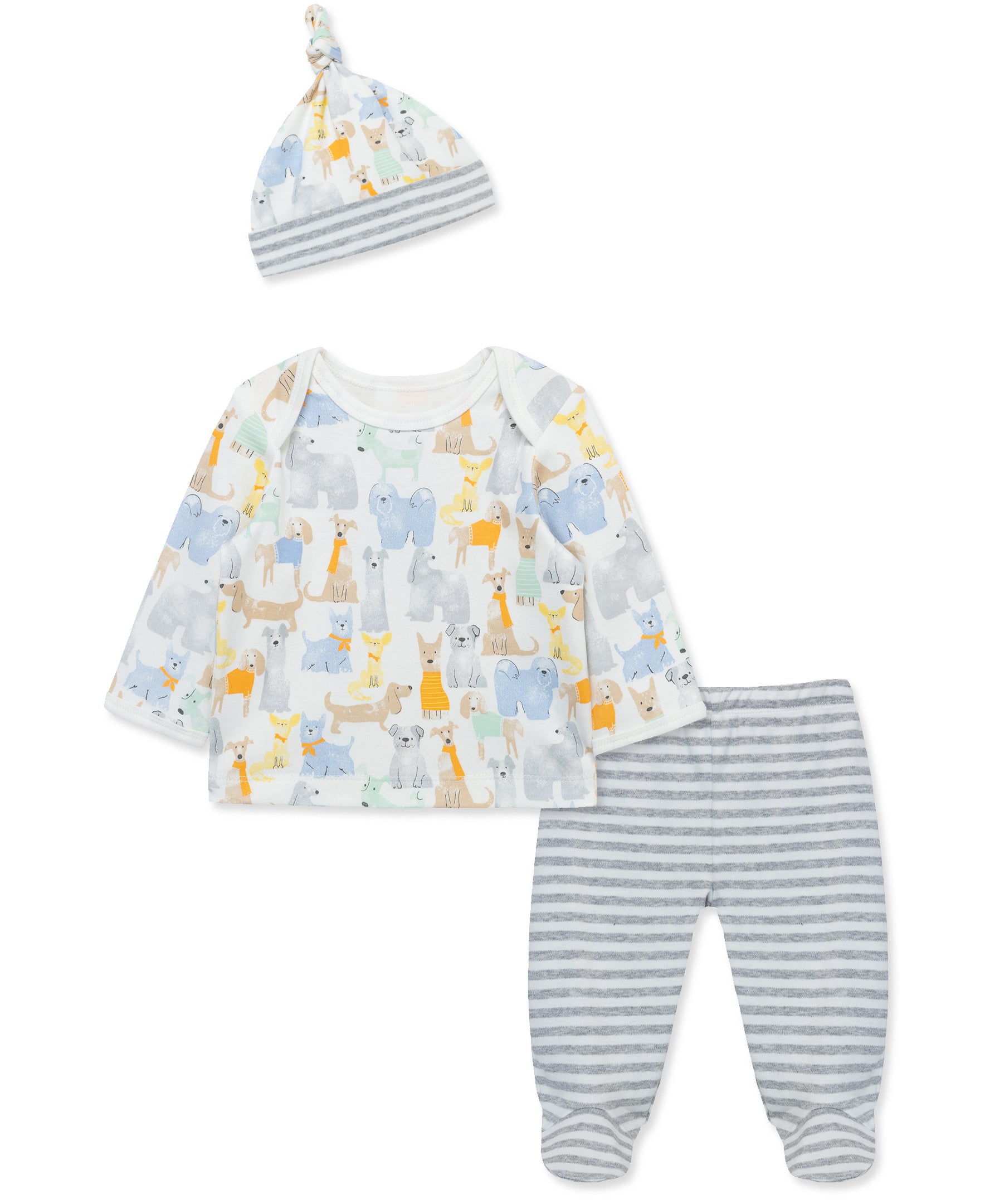 Puppy Party Footed Pant Set - Little Me