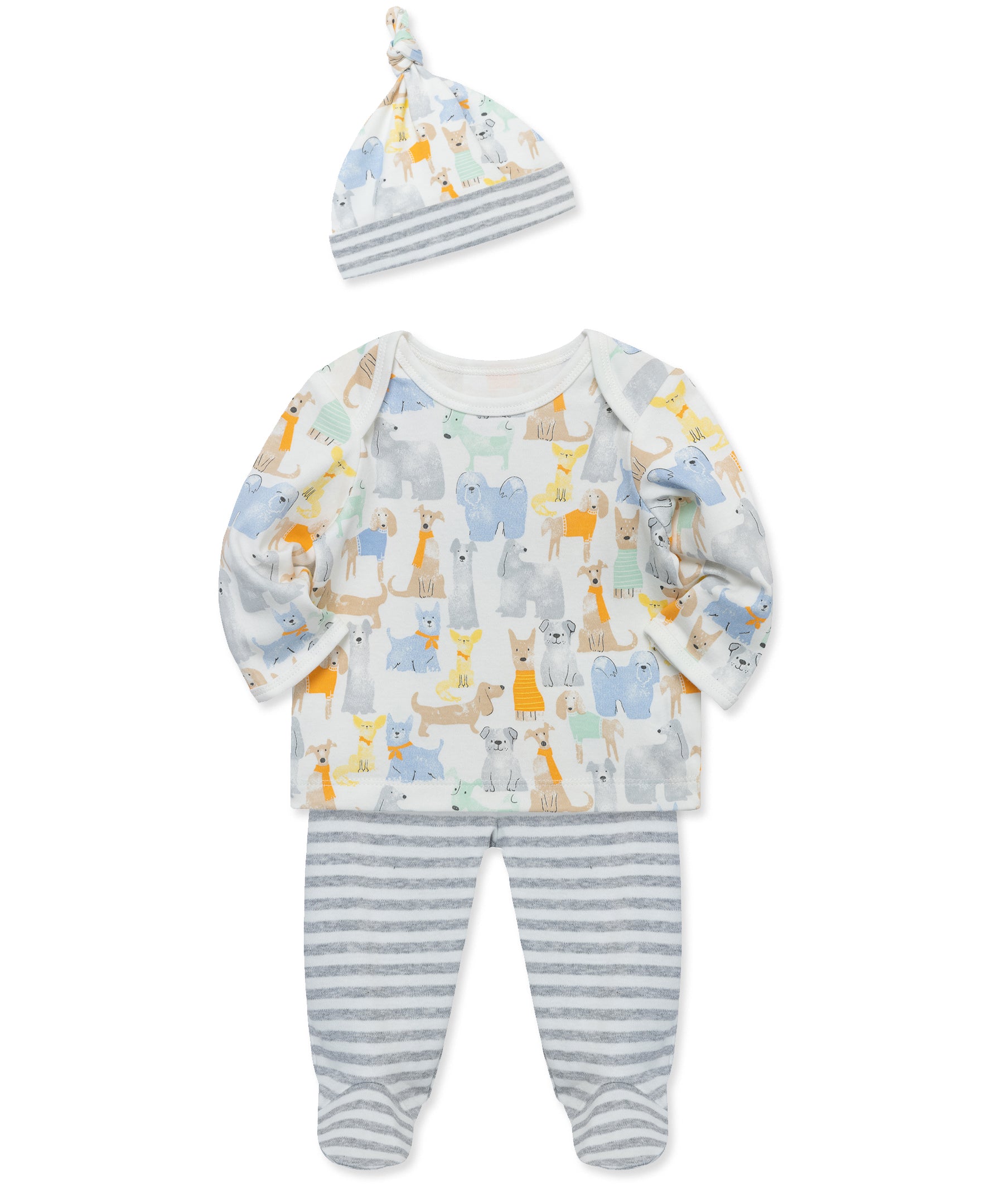 Puppy Party Footed Pant Set - Little Me