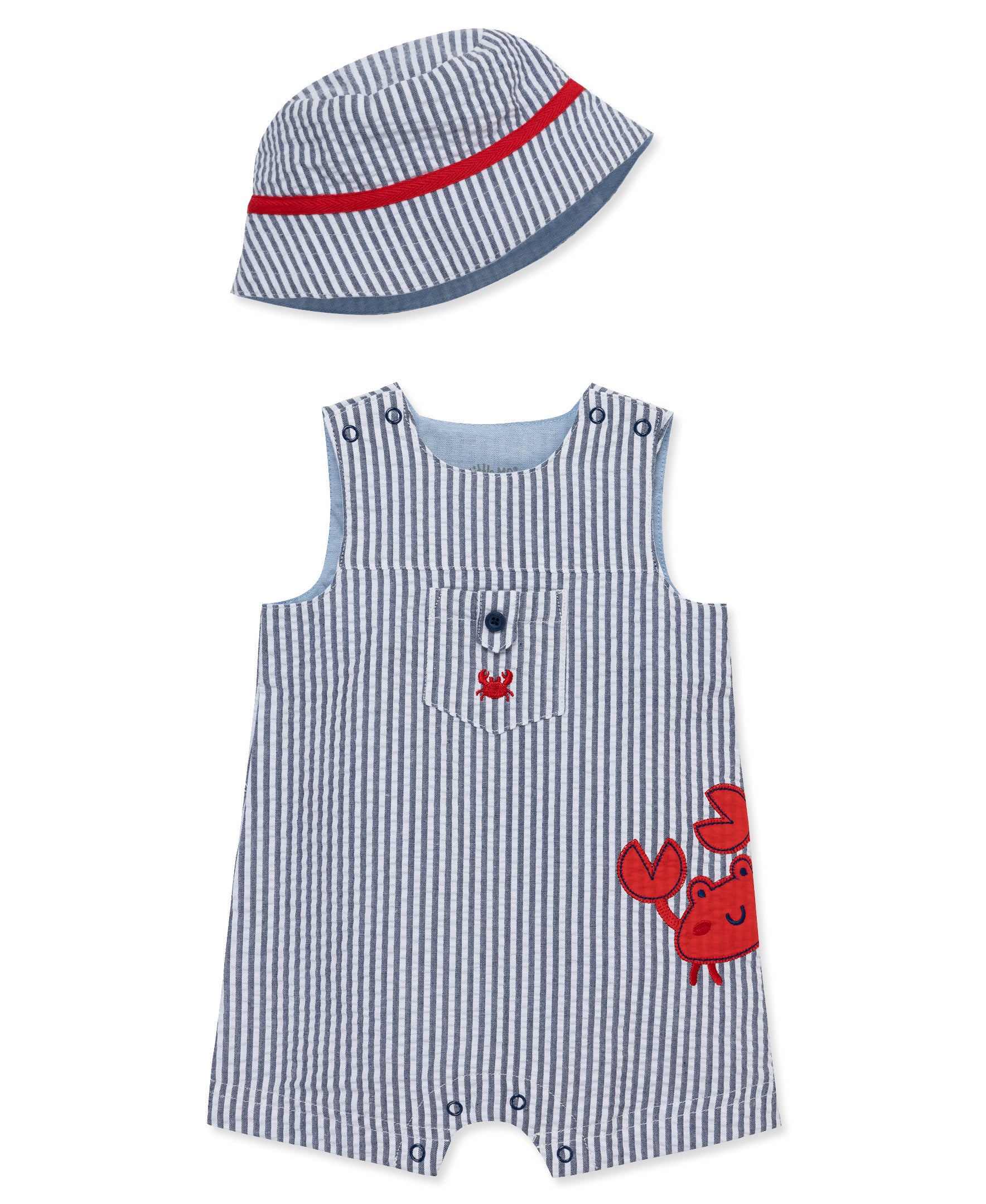 Crab Woven Sunsuit & Hat - Little Me