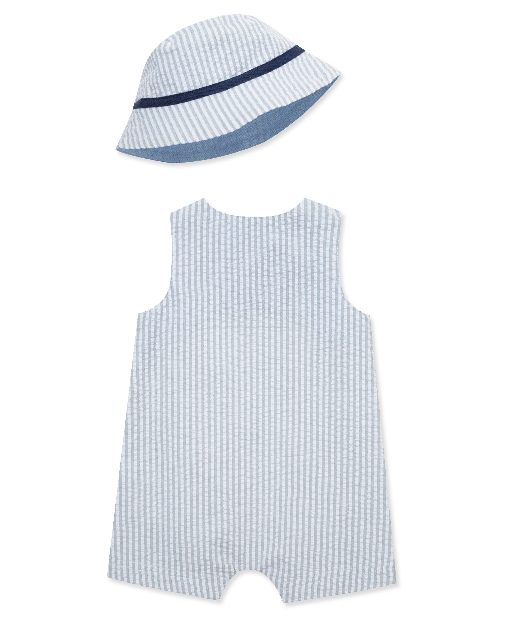 Sailboat Woven Sunsuit & Hat - Little Me