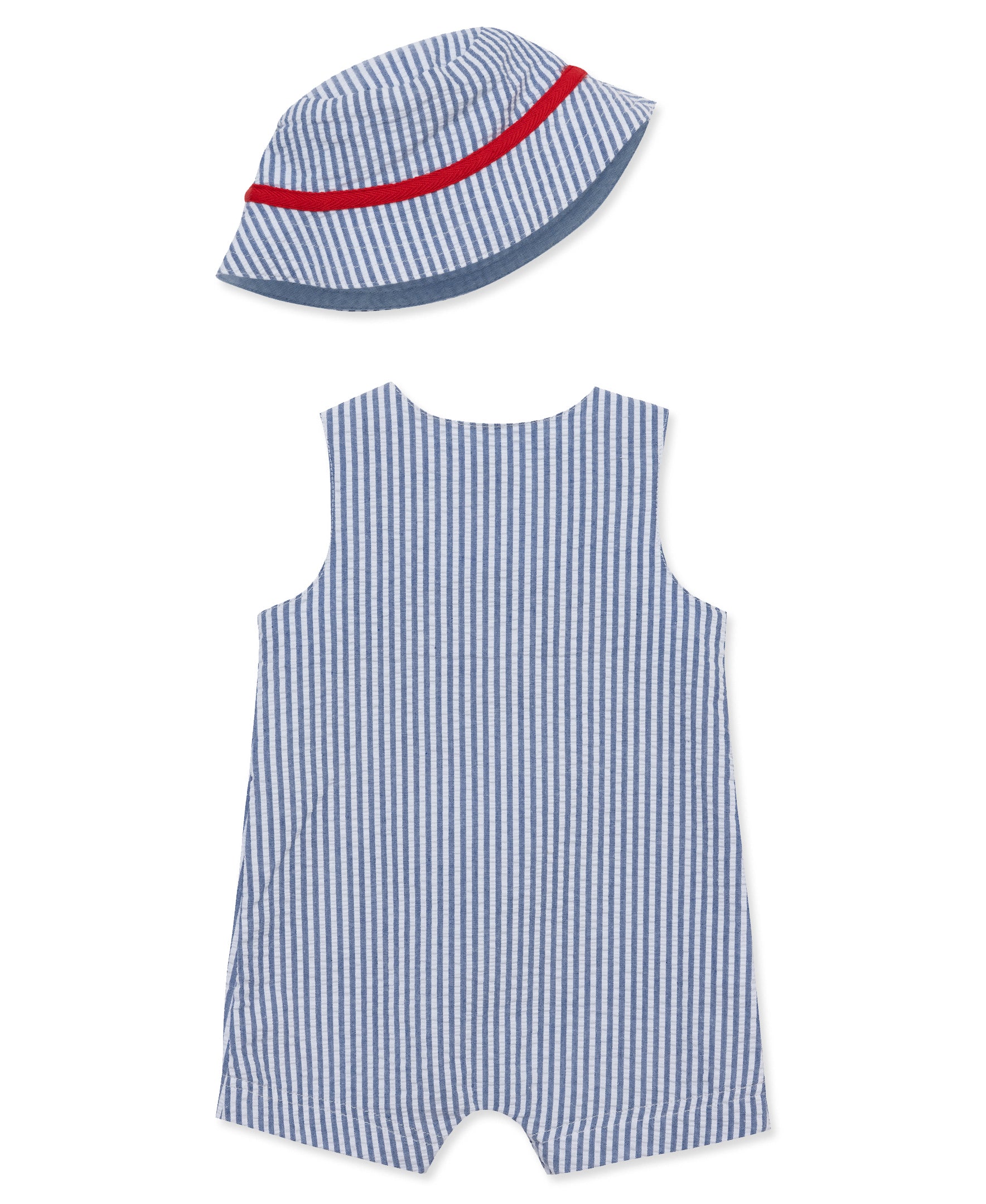 Baseball Woven Sunsuit & Hat - Little Me