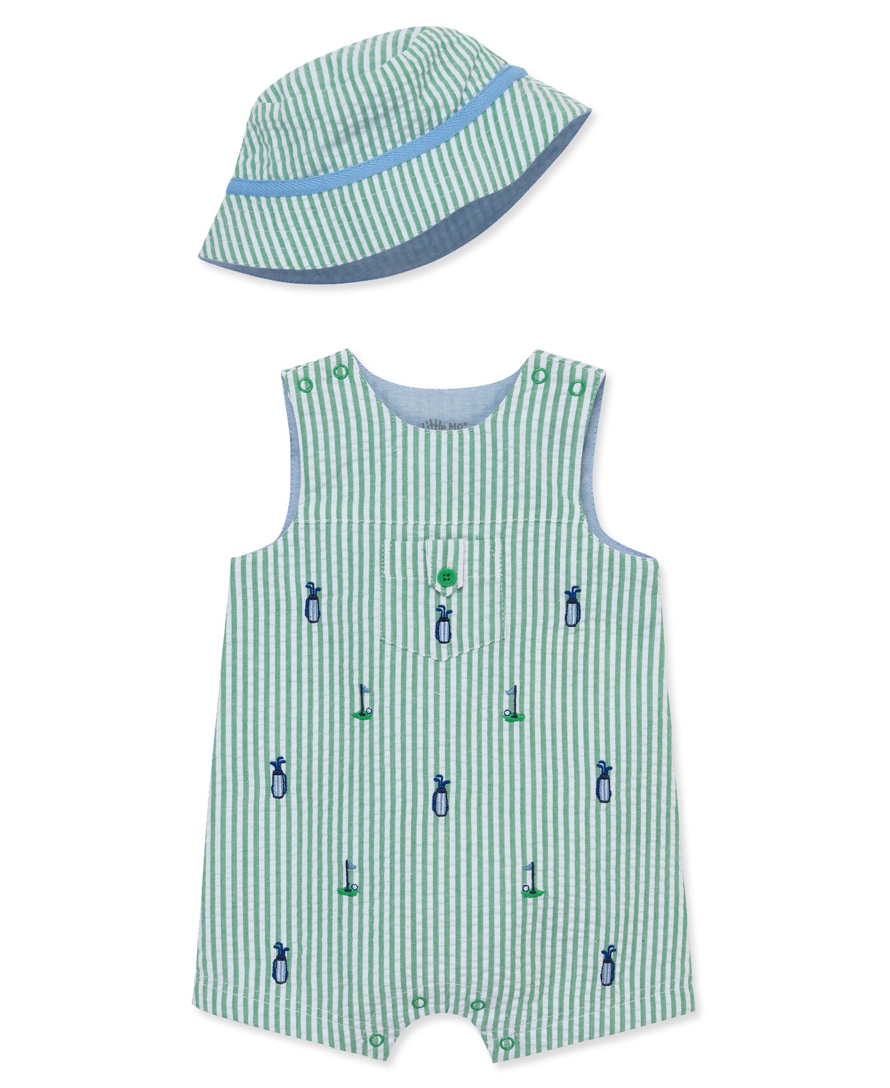 Golf Woven Sunsuit & Hat - Little Me