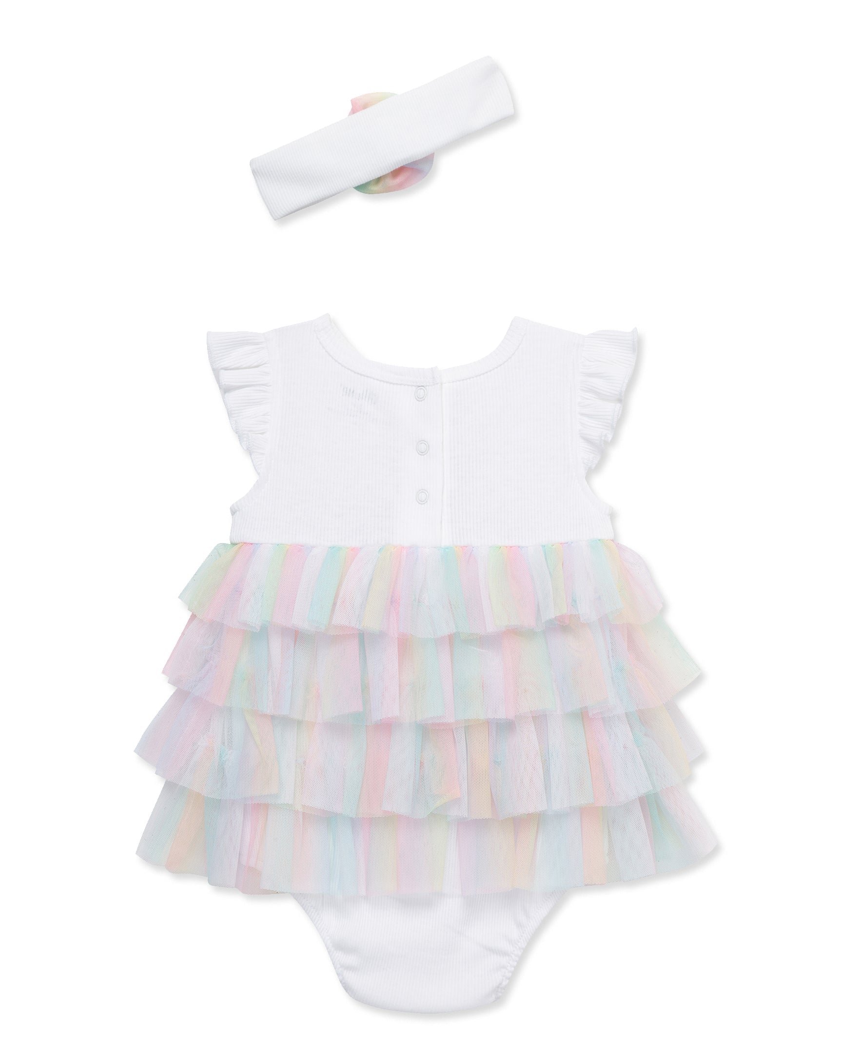 Rainbow Popover & Headband - Little Me