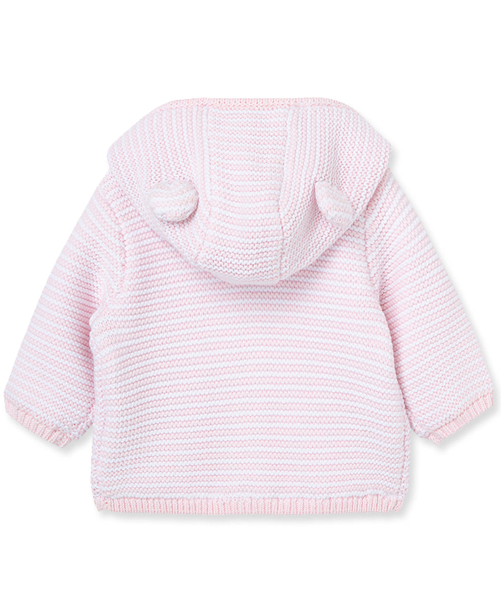 Pink Textured Hoodie - Little Me