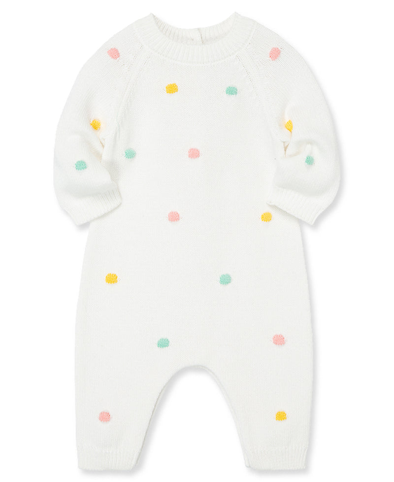 Pastel Dots Sweater Coverall - Little Me