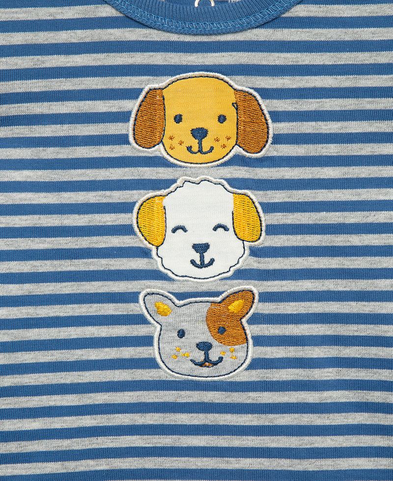Puppy Fun Jersey Knit Jogger Set & Sock - Little Me
